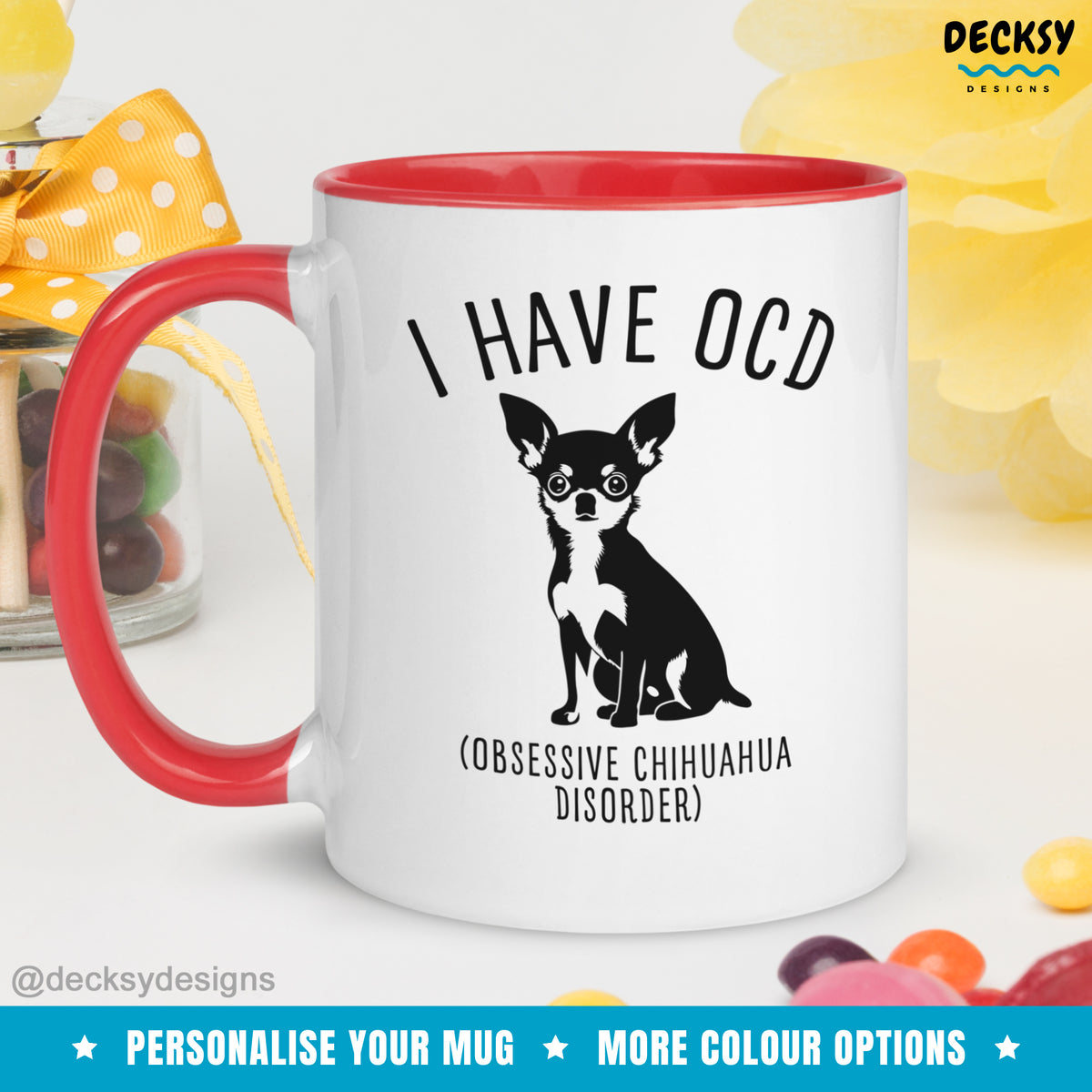 Chihuahua Mug, Custom Dog Lover Gift, New Dog Parent Cup