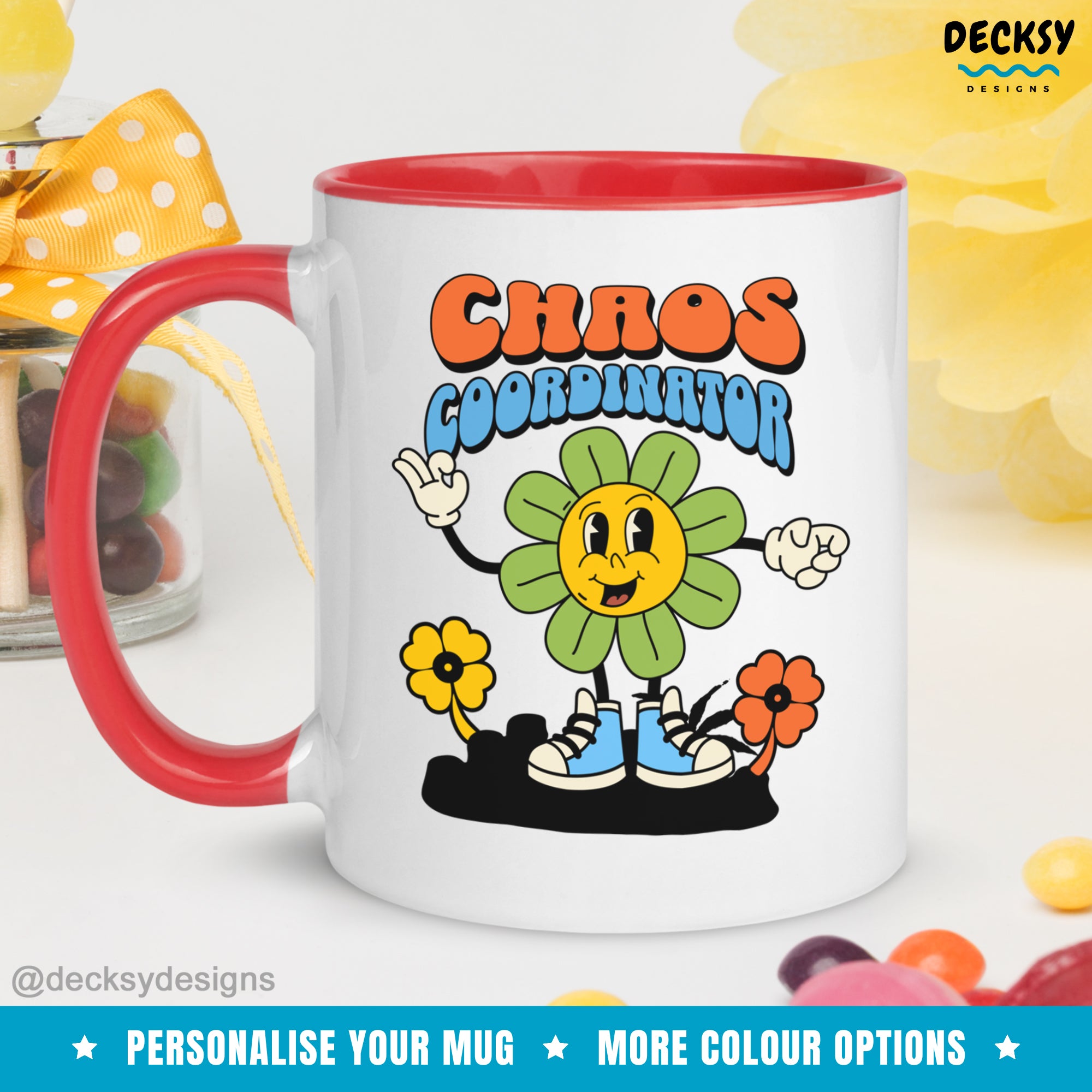 Chaos Coordinator Mug, Custom Office Assistant Gift, Coffee Lover Boss Gift
