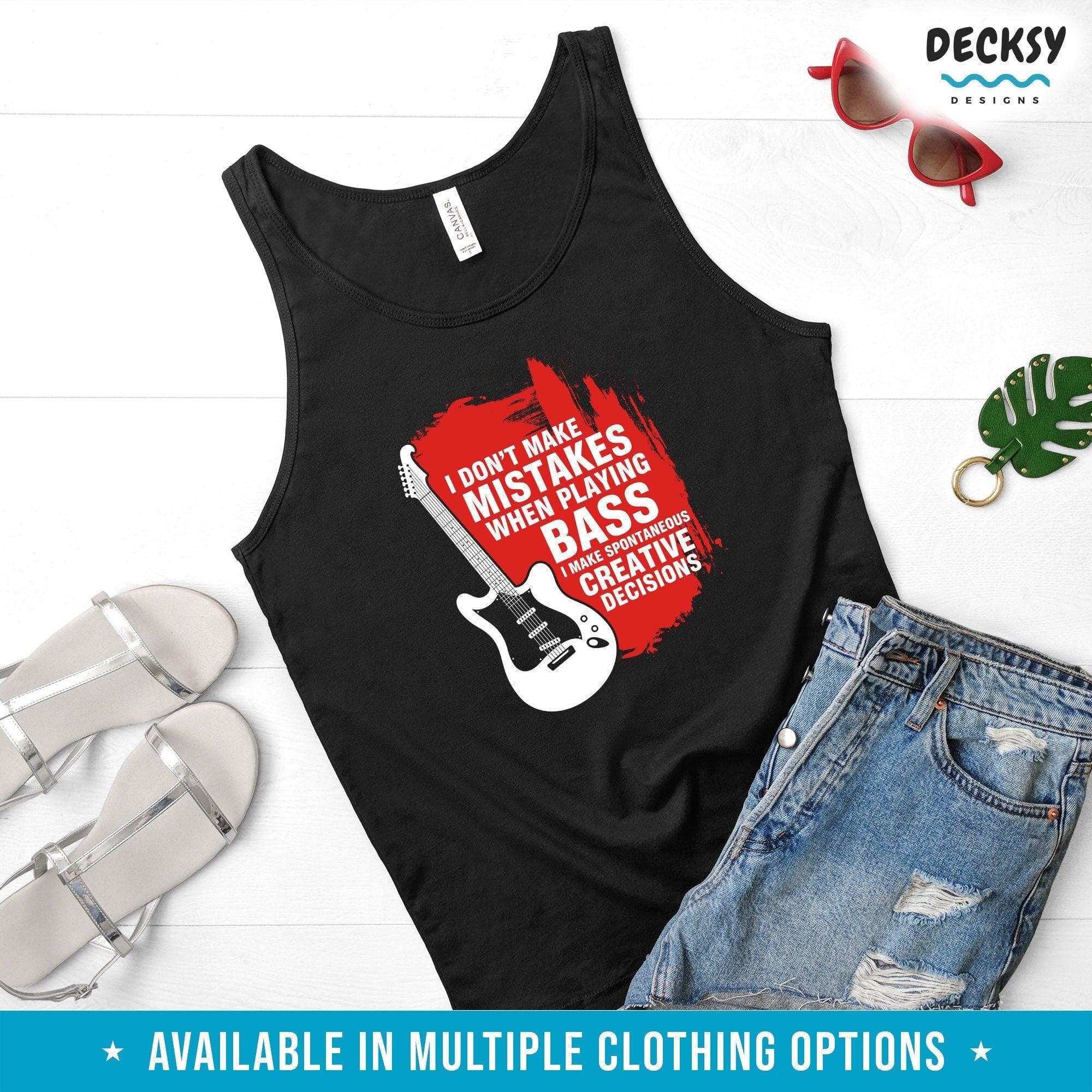 Bass Guitar Player Tshirt, Gift for Bassist-Clothing:Gender-Neutral Adult Clothing:Tops & Tees:T-shirts:Graphic Tees-DecksyDesigns