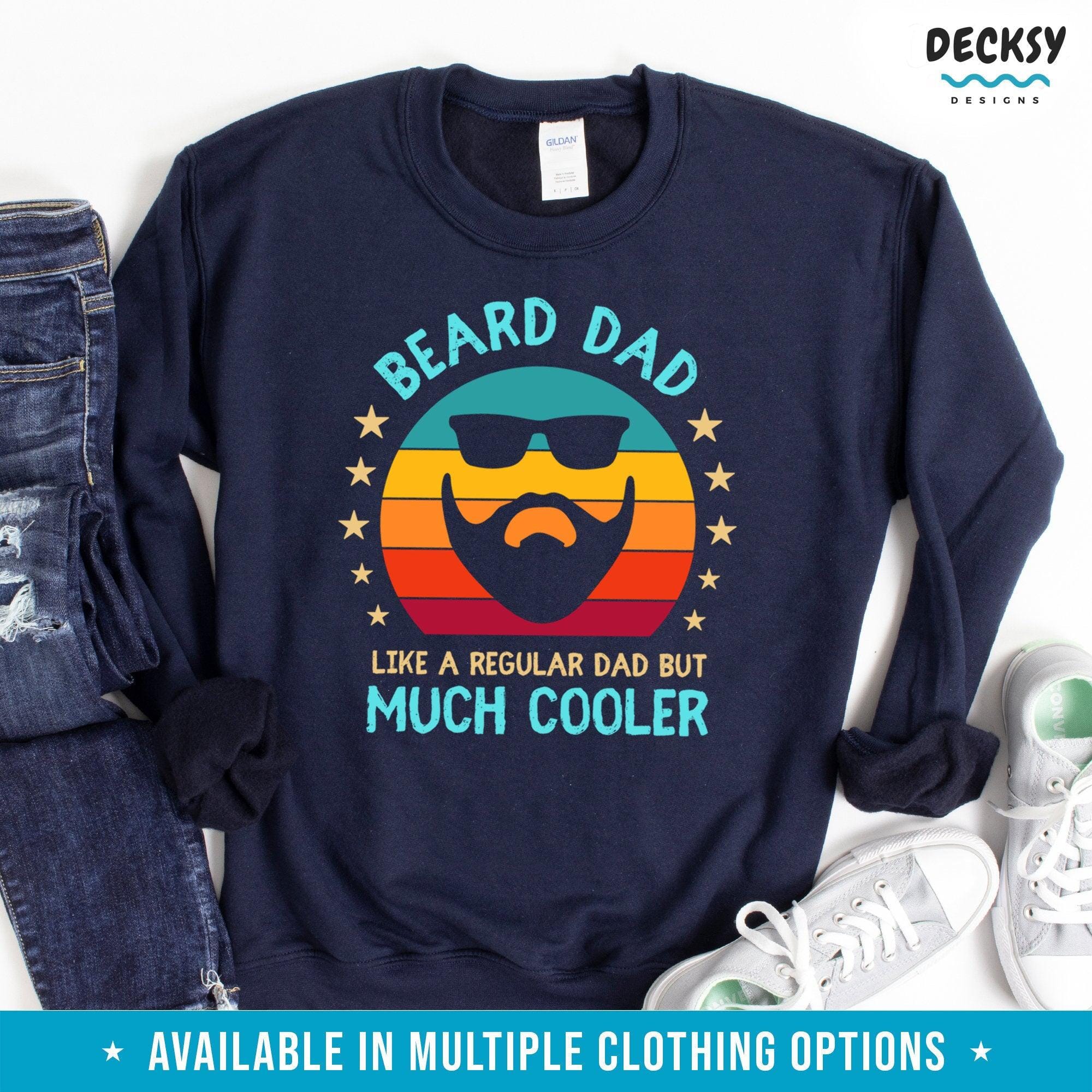 Bearded Dad Shirt, Funny Husband Gift-Clothing:Gender-Neutral Adult Clothing:Tops & Tees:T-shirts:Graphic Tees-DecksyDesigns