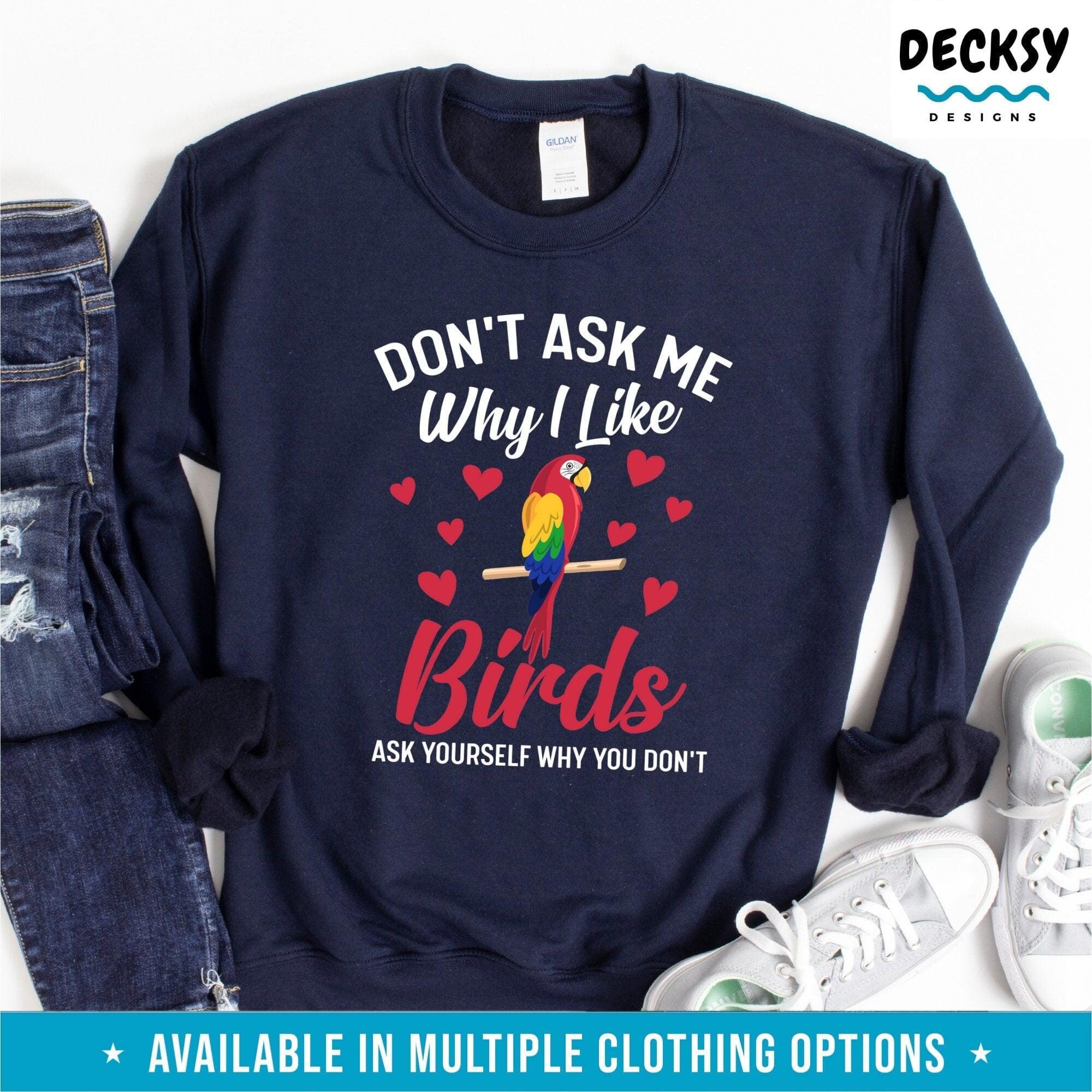 Bird Lover Shirt, Parrot Owner Gift-Clothing:Gender-Neutral Adult Clothing:Tops & Tees:T-shirts:Graphic Tees-DecksyDesigns