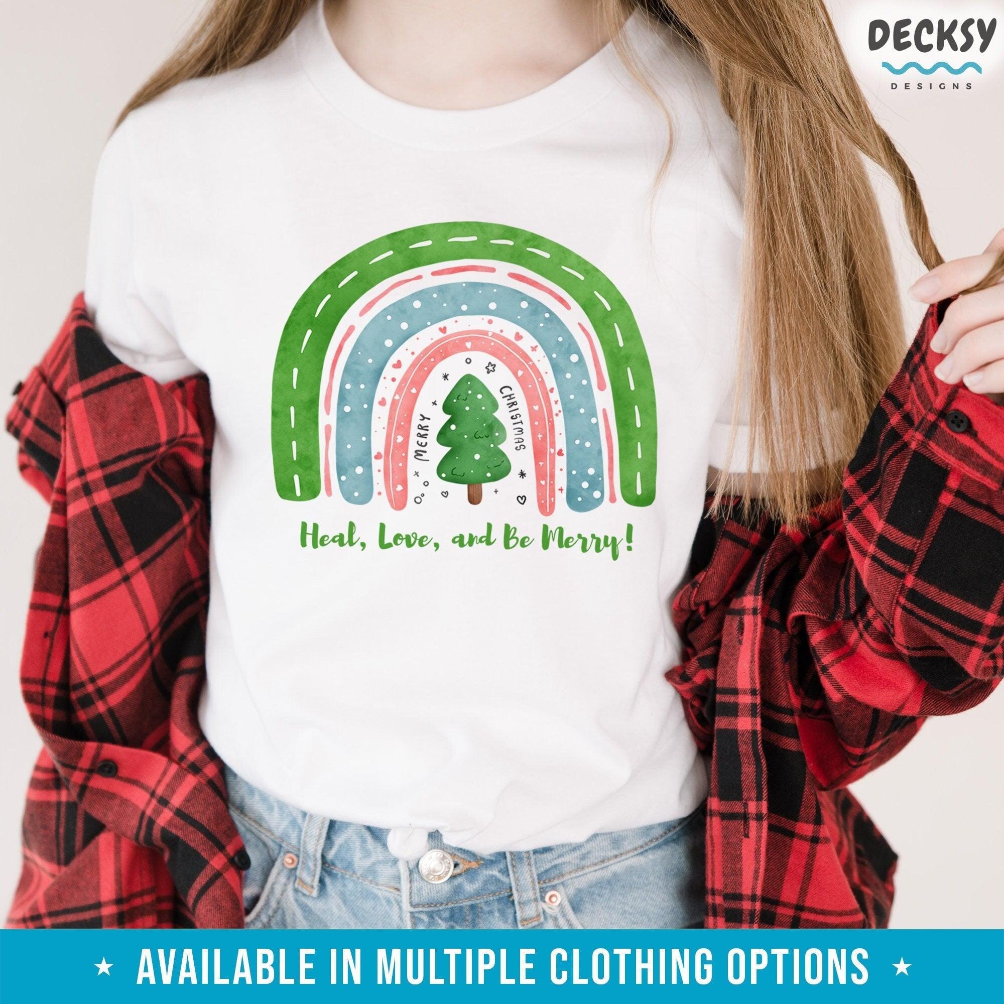Christmas Nurse Shirt, Holiday Gift for Doctor, Custom Xmas Gift-Clothing:Gender-Neutral Adult Clothing:Tops & Tees:T-shirts:Graphic Tees-DecksyDesigns