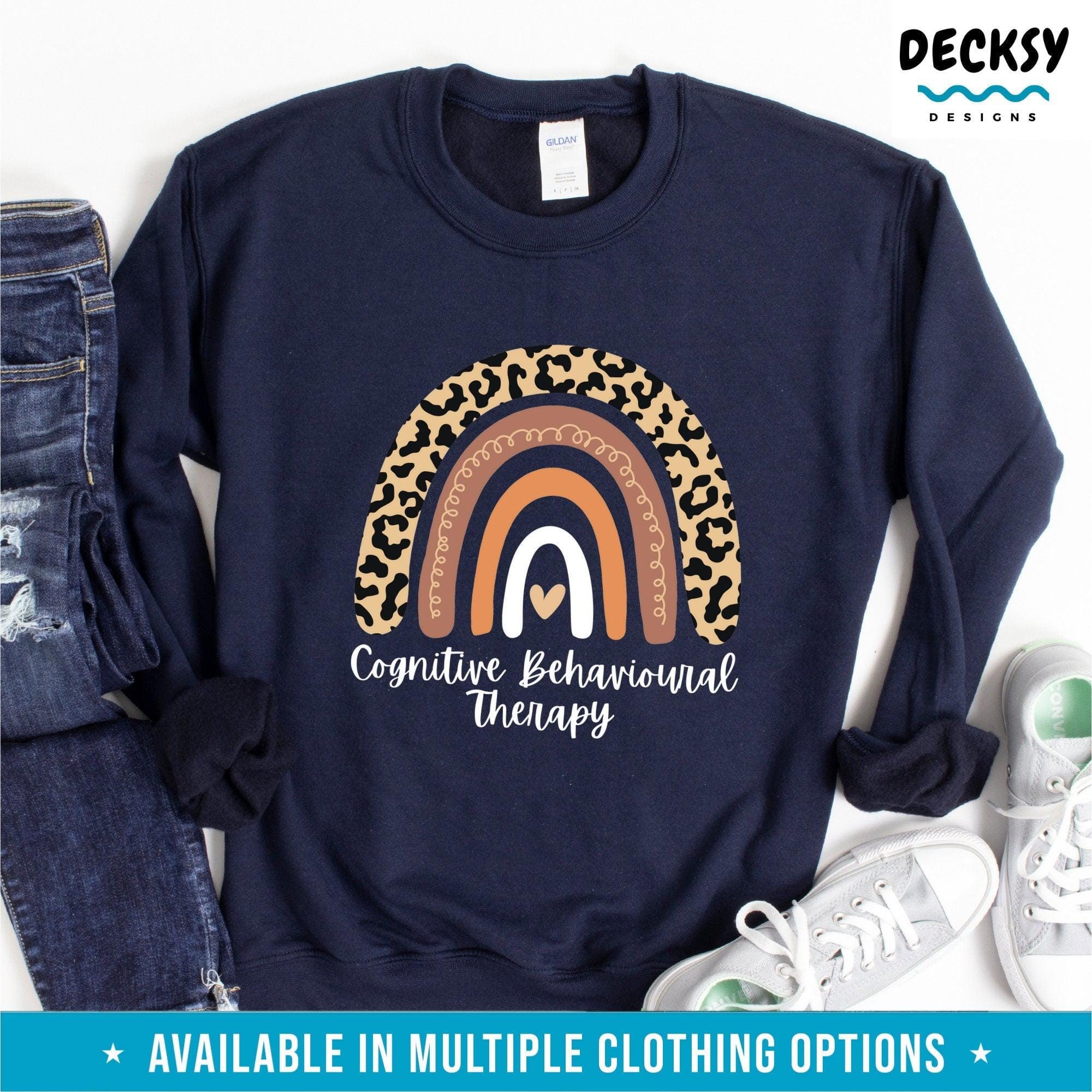Cognitive Behavioural Therapy Shirt, Gift For Therapist-Clothing:Gender-Neutral Adult Clothing:Tops & Tees:T-shirts:Graphic Tees-DecksyDesigns