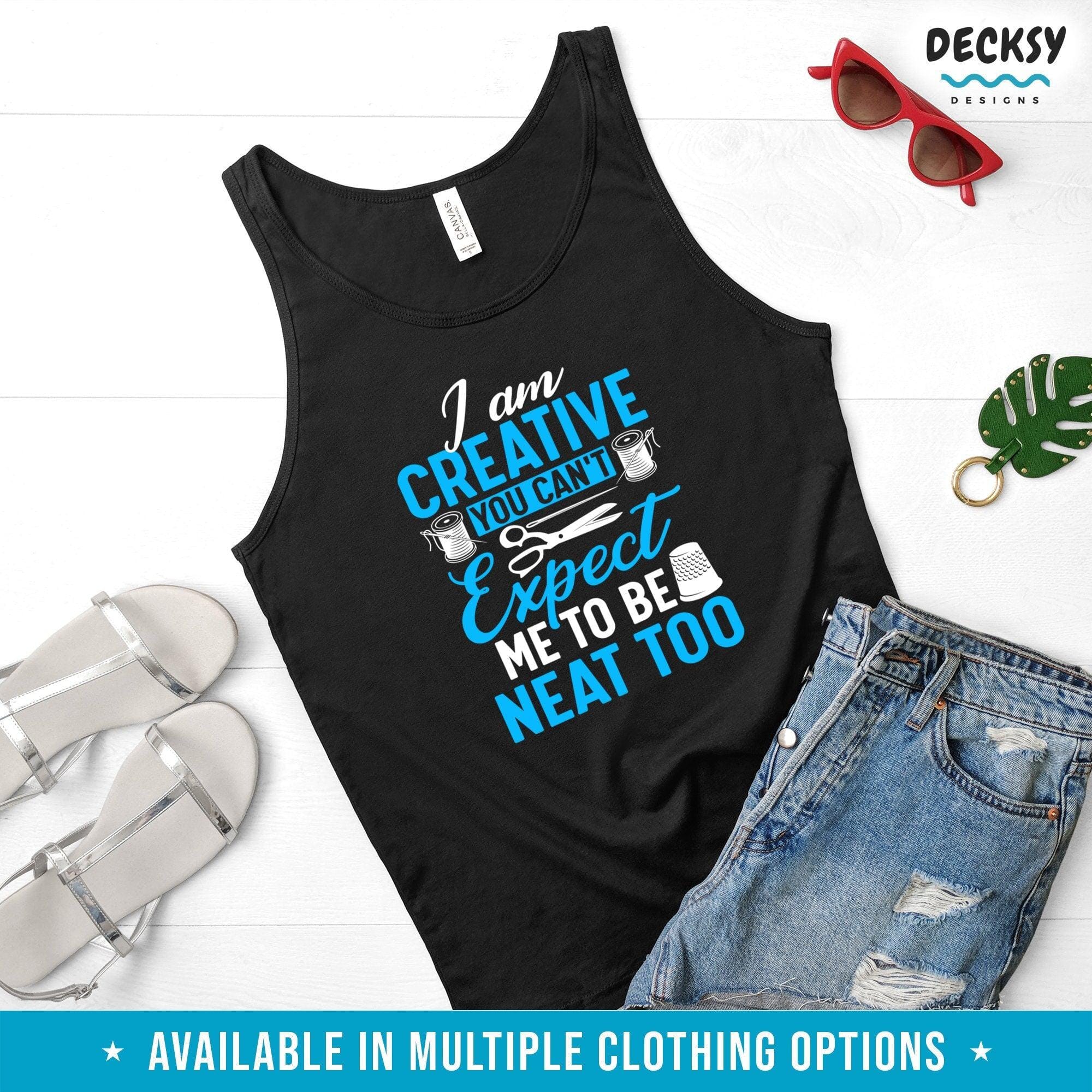 Crafty Shirt, Gift For Artist-Clothing:Gender-Neutral Adult Clothing:Tops & Tees:T-shirts:Graphic Tees-DecksyDesigns