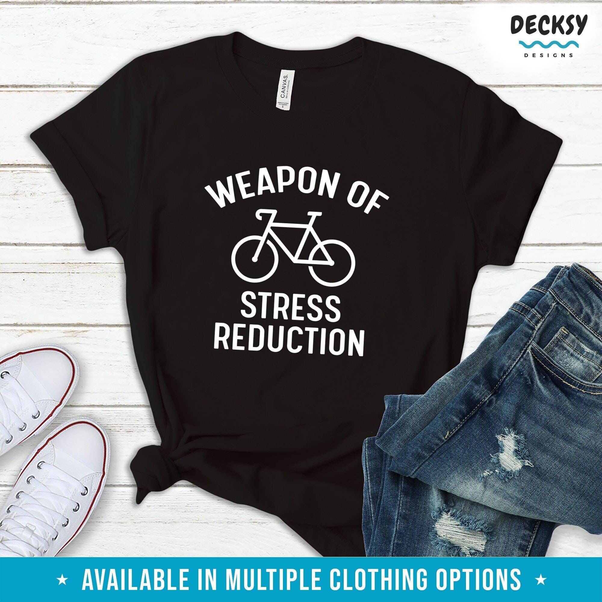 Cycling T-shirt, Gift For Cyclists-Clothing:Gender-Neutral Adult Clothing:Tops & Tees:T-shirts:Graphic Tees-DecksyDesigns
