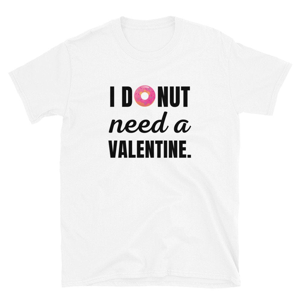 Donut Valentine Shirt, Funny Valentines Day Gift-Clothing:Gender-Neutral Adult Clothing:Tops & Tees:T-shirts-DecksyDesigns