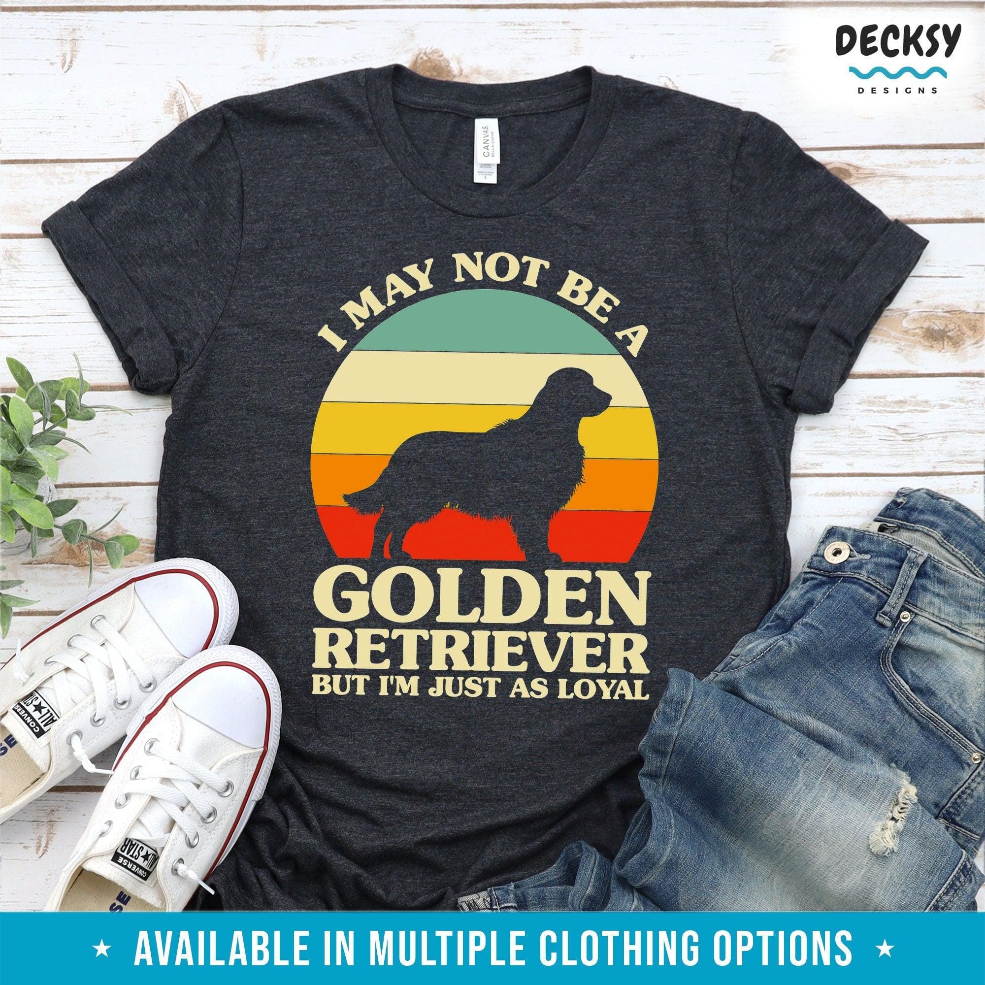 Golden Retriever Dog Shirt, Gift For Dog Mom and Dad-Clothing:Gender-Neutral Adult Clothing:Tops & Tees:T-shirts:Graphic Tees-DecksyDesigns