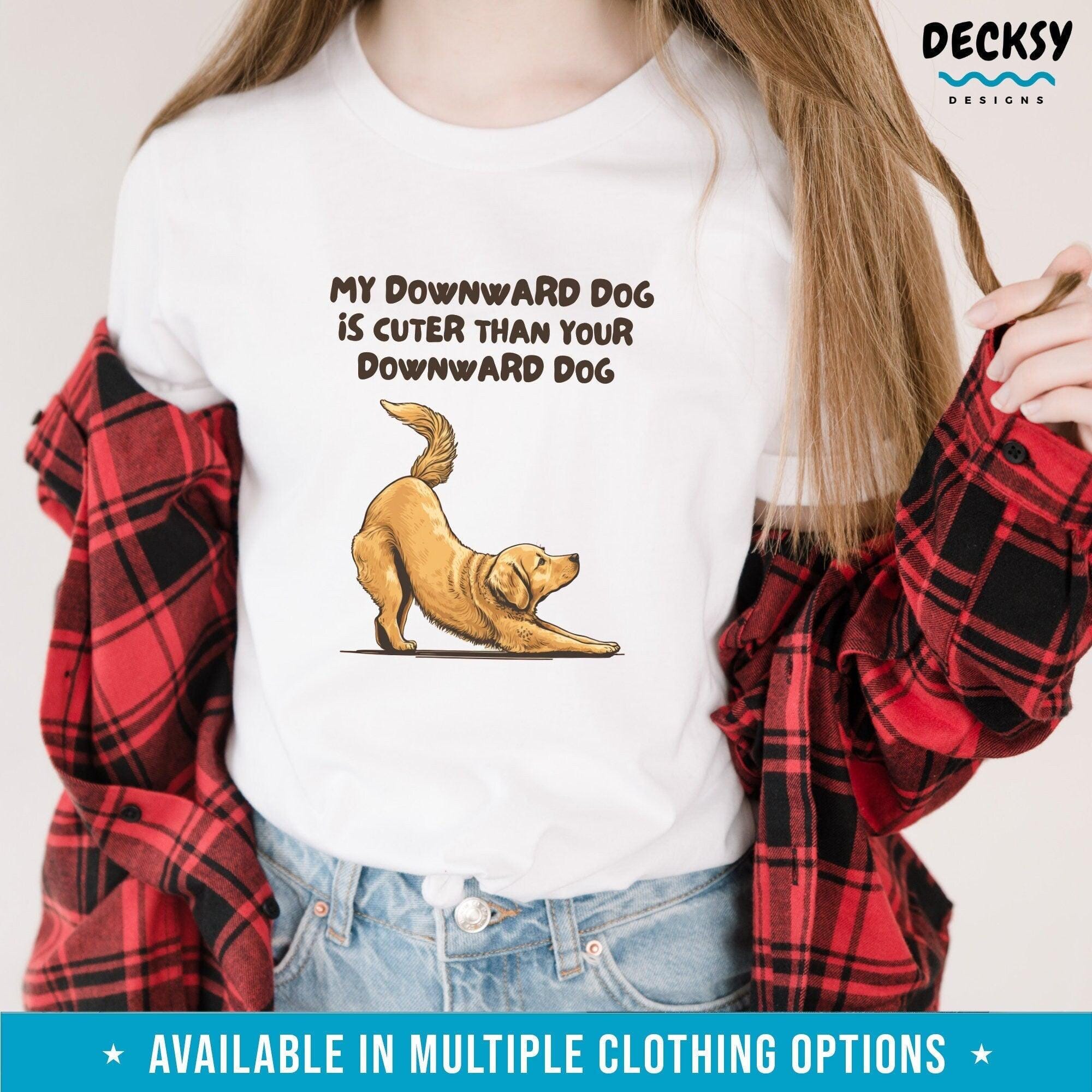 Golden Retriever Shirt, Gift For Yoga Lover-Clothing:Gender-Neutral Adult Clothing:Tops & Tees:T-shirts:Graphic Tees-DecksyDesigns