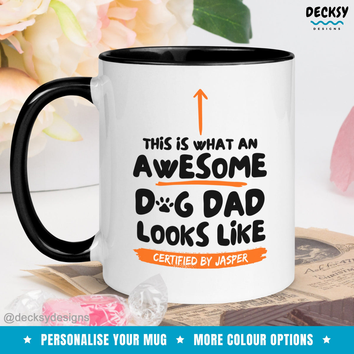 Dog Uncle Mug, Gift For Dog Lover, Custom Dog Owner Mug, Funny Dog Dad Gift Idea, Personalized Dog Parent Gift, Dog Mum Coffee Mug Mugs by DecksyDesigns