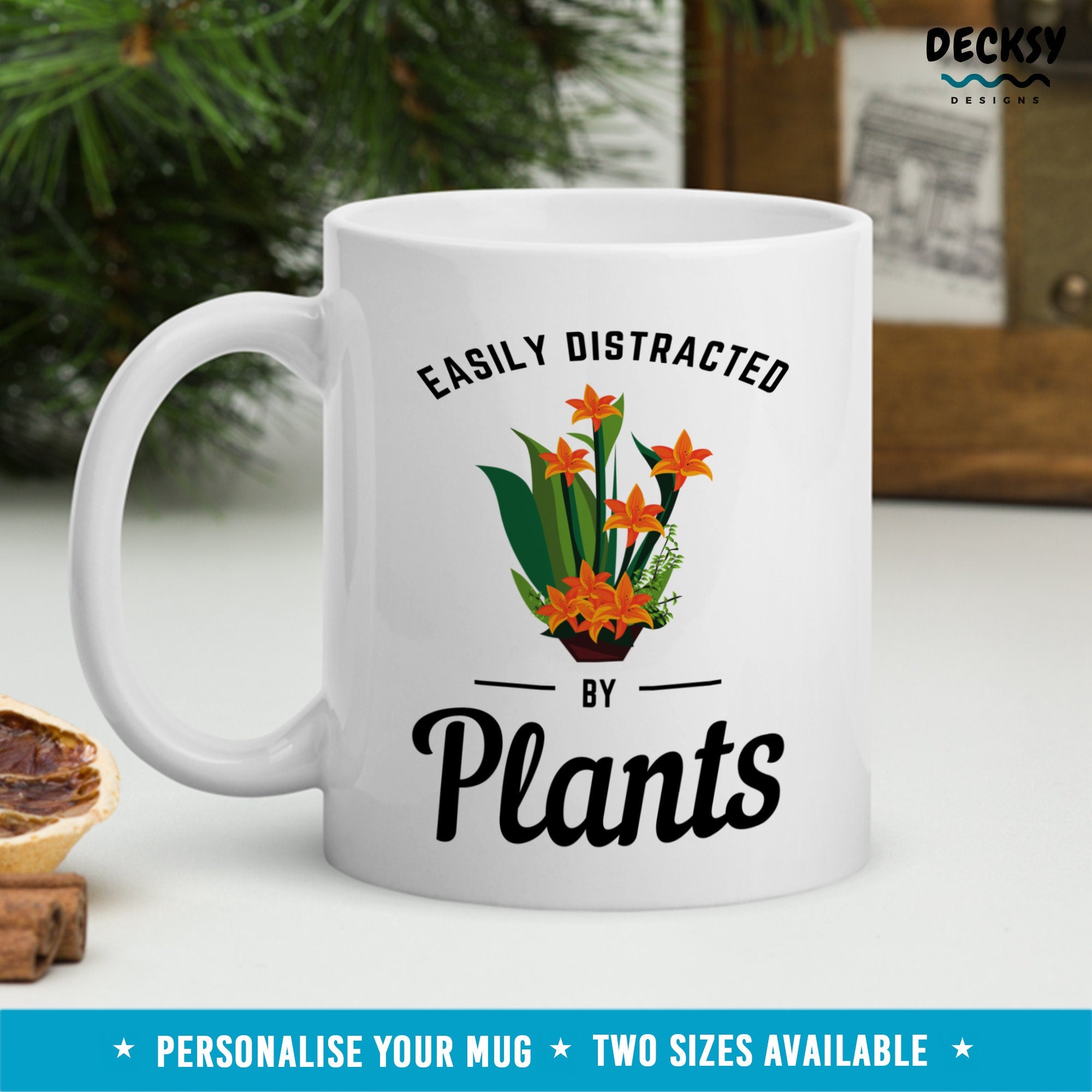 Gardening Mug, Custom Gift for Plant Mom, Plant Coffee Mug, Gift For Plant Lover, Personalised Gift for Plant Lady, Gift for Garden Lover Mugs by DecksyDesigns