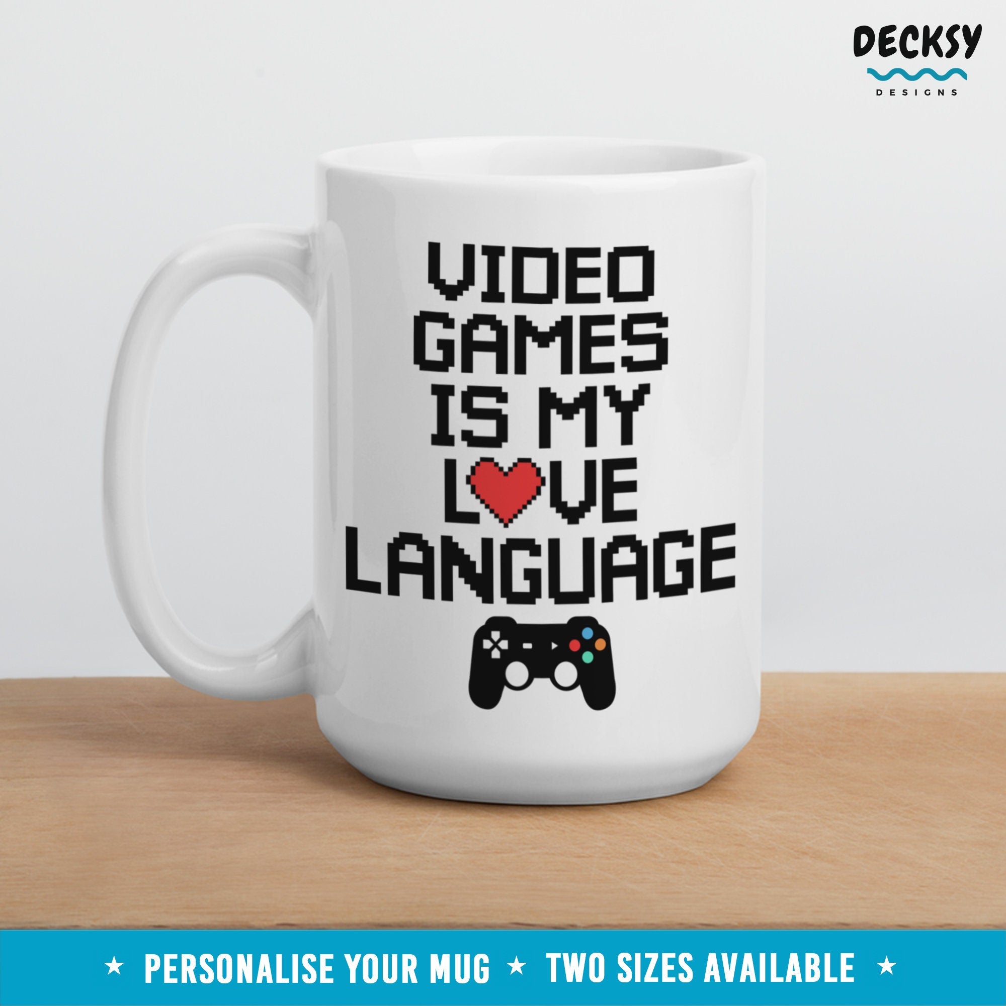 Video Game Mug, Custom Gift For Gamer, Gaming Gift For Him, Tea Cup For Gamer Husband Mug, Gift For Brother, Pc Gamer Mug, Gameboy Coffee Mugs by DecksyDesigns