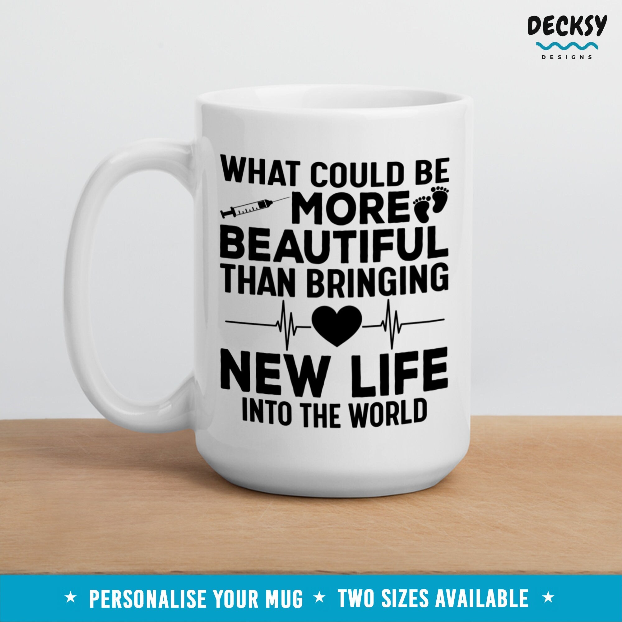 Obgyn Thank You Gift, Fertility Nurse Mug, Gynecologist Mugs, Ivf Gift, Labour & Delivery Obstetrician Mug, Custom Midwife Appreciation Gift Mugs by DecksyDesigns