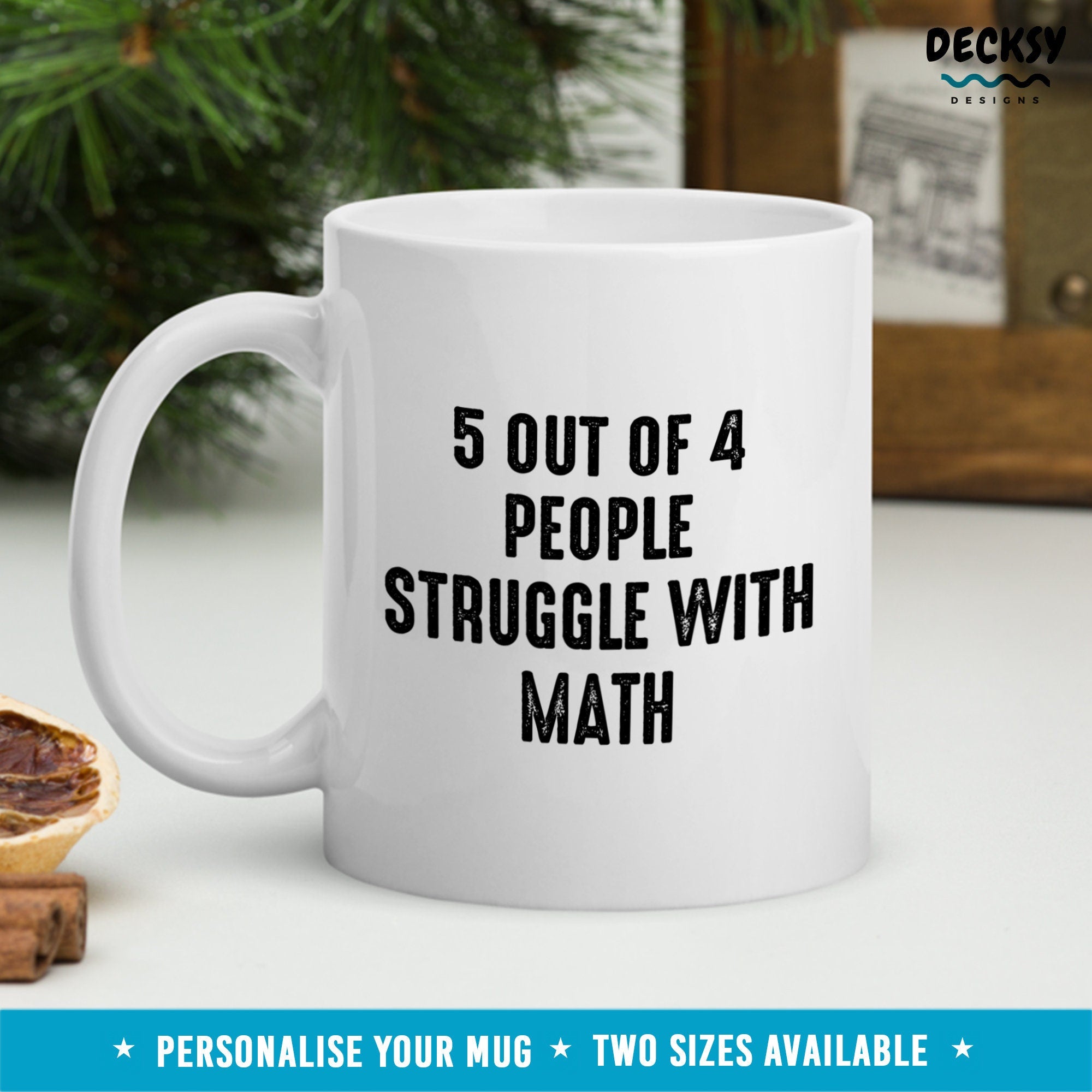 Math Pun Mug, Math Joke Mug, Mathematics Mug, Mathematician Gift, Funny Math Student Gift, Personalised Math Teacher Gift, Custom Coffee Mug Mugs by DecksyDesigns