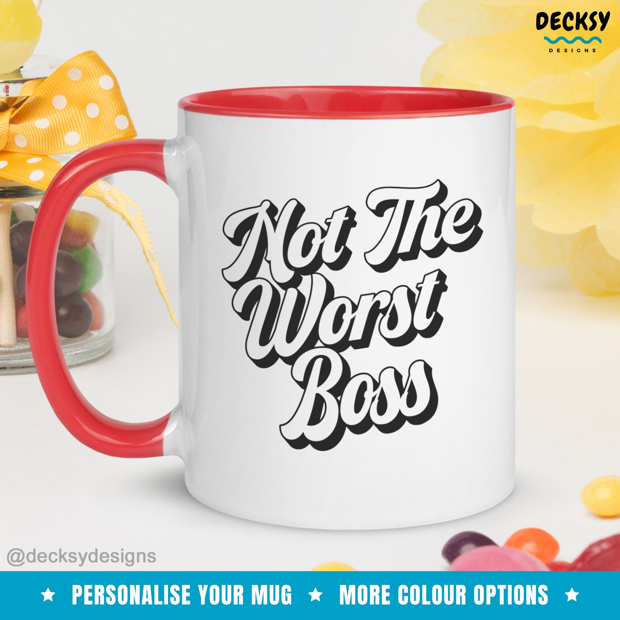 Funny Boss Mug, Personalised Gift For Supervisor, Team Leader Mug, Corporate Gifts, Gift For Coworker, Funny Office Cup, Boss Gift For Women Mugs by DecksyDesigns