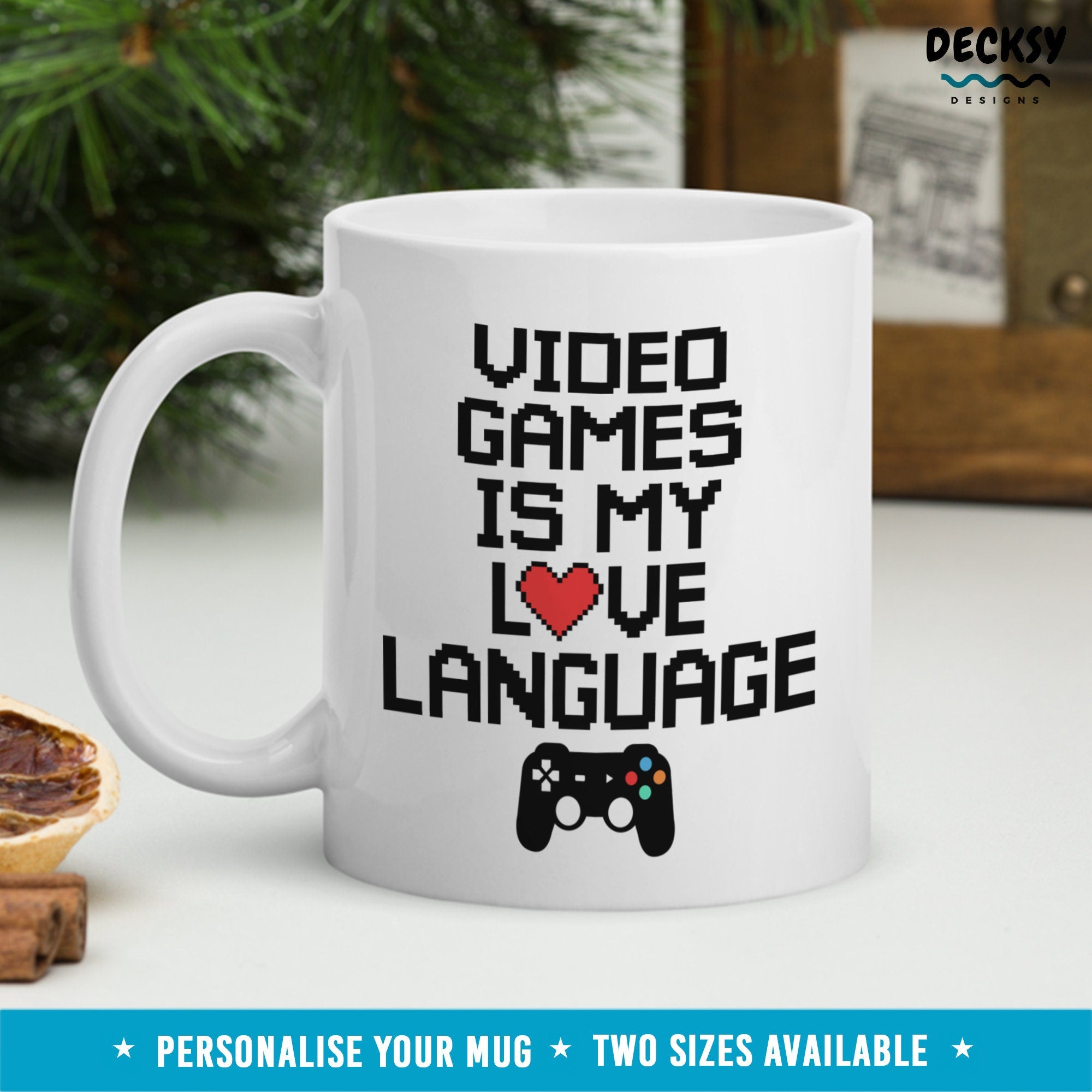 Video Game Mug, Custom Gift For Gamer, Gaming Gift For Him, Tea Cup For Gamer Husband Mug, Gift For Brother, Pc Gamer Mug, Gameboy Coffee Mugs by DecksyDesigns