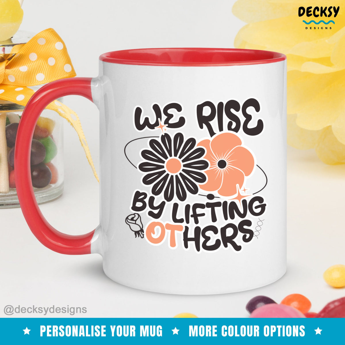 Occupational Therapy Mug, Gift For OT, Custom Gift For Occupational Therapist, OT Student Gifts For Her, Personalised OT Graduation Gift Mugs by DecksyDesigns