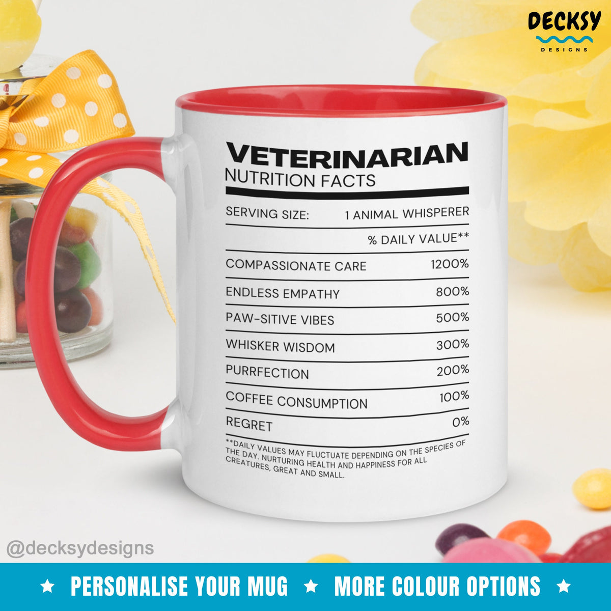 Veterinarian Mug, Funny Vet Gift, Personalised Vet Mug, Veterinary Doctor Gift, Custom Vet Tech Student Gifts, Vet Nurse Appreciation Mug Mugs by DecksyDesigns