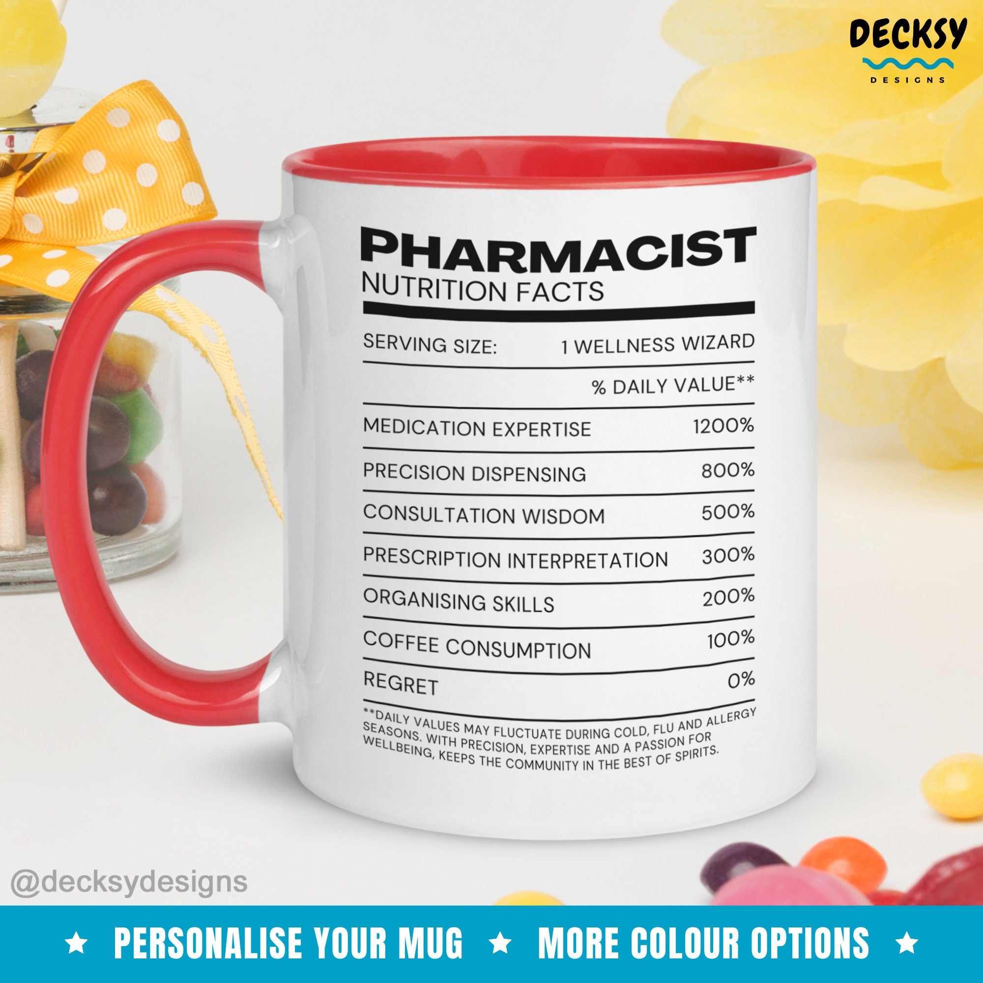 Pharmacist Gift Mug, Custom Pharmacist Mug, Pharmacy Student Mug, Personalised Gift For New Pharmacist, Funny Pharmacist Mug, Pharm Tech Mug Mugs by DecksyDesigns