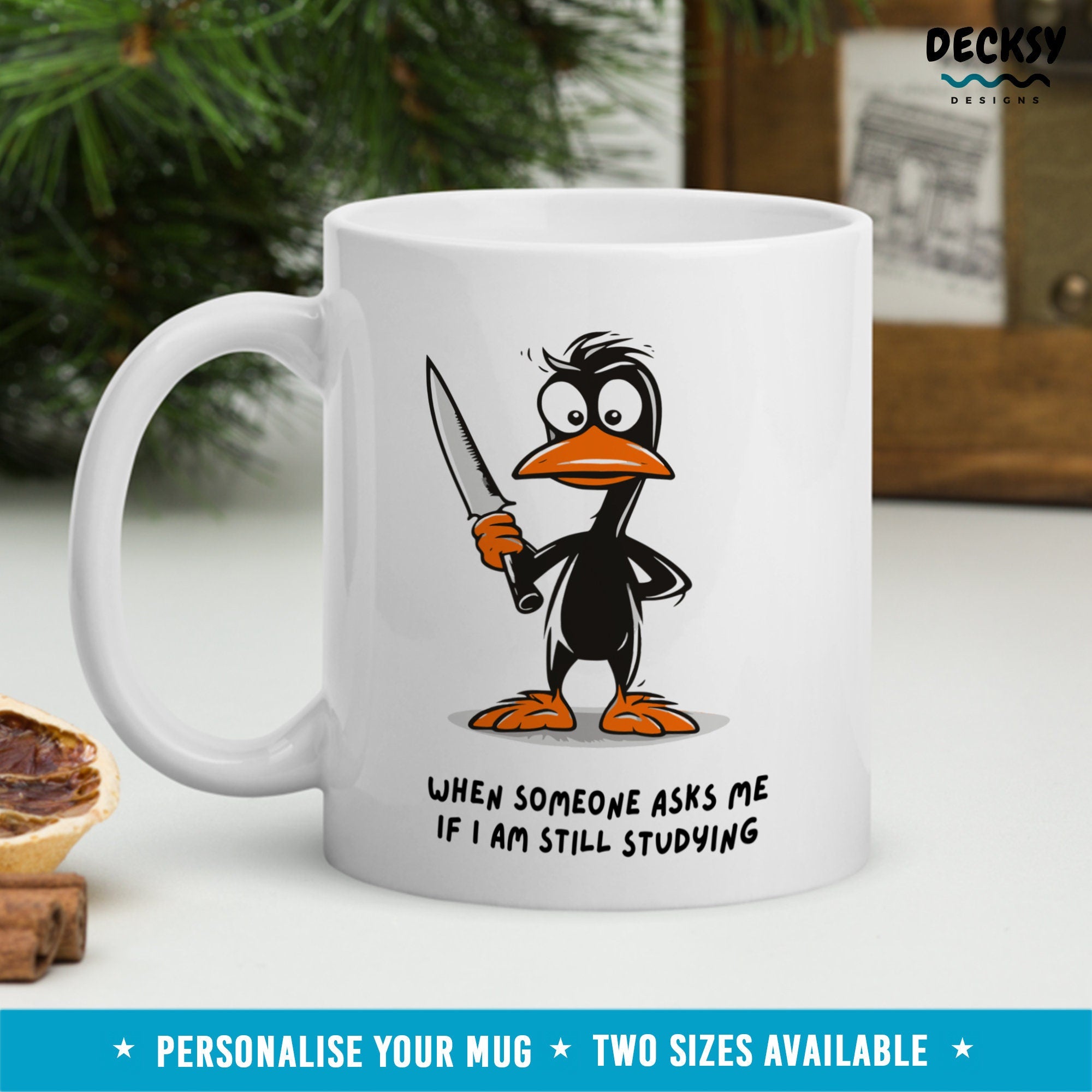 Phd Student Mug, Custom Gift For Doctoral Student, Doctorate Graduation Mug, Personalized Phd Gifts for Her, Funny Phd Candidate Coffee Mug Mugs by DecksyDesigns