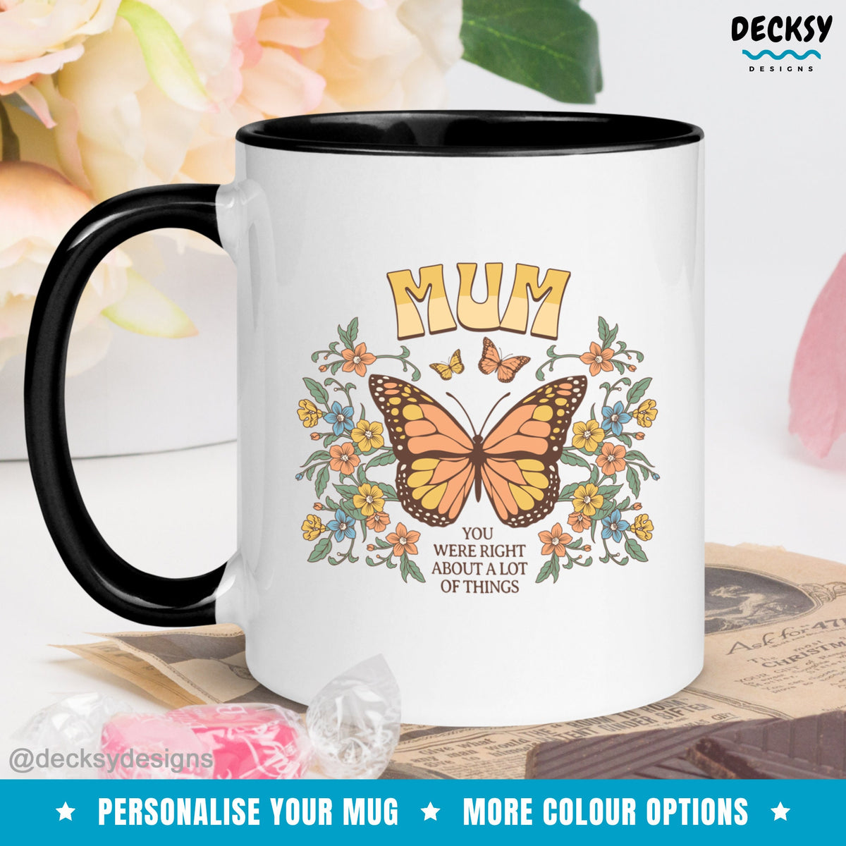 Mothers Day Mug, Custom Gift From Daughter Son, Mom You Were Right Funny Coffee Mug, Mama Birthday Gift From Son In Law, Best Mom Ever Gift Mugs by DecksyDesigns
