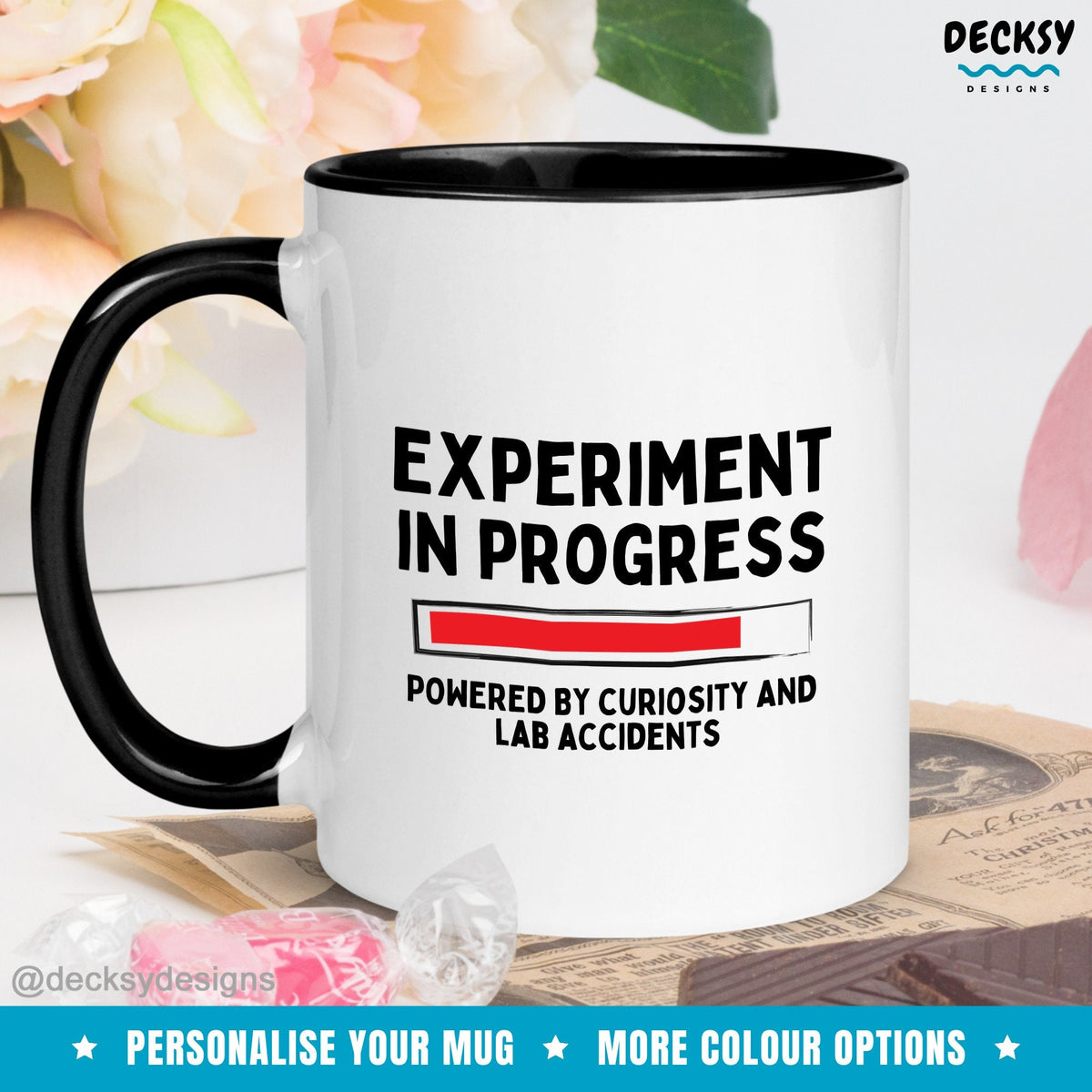 Funny Scientist Mug, Lab Experiment Humor, Science Research Gift, Chemistry Biology Physics Coffee Cup, Laboratory Humor Gift for Lab Tech Mugs by DecksyDesigns