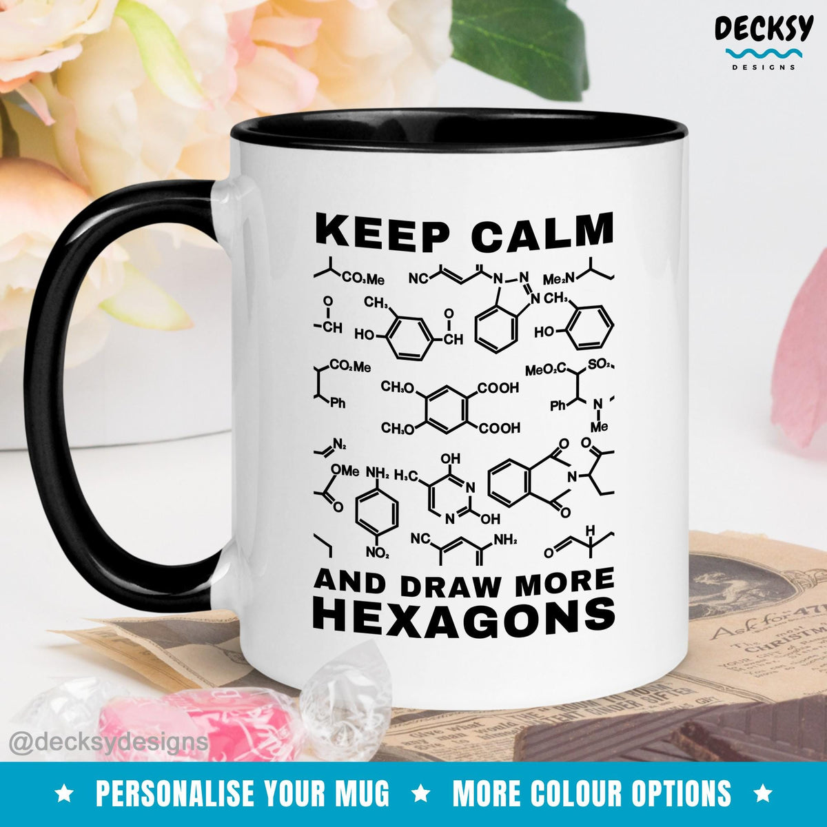 Organic Chemistry Gift Mug, Science Teacher Gift, Funny Chemistry Mug, Gift For Chemistry Student, Custom Chemistry Graduate Coffee Mug Mugs by DecksyDesigns