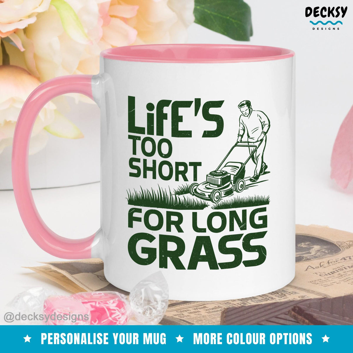 Lawn Care Legend Mug, Gardening Mug, Landscaping Mug, Gift For Lawn Mower, Funny Dad Coffee Mug, Landscaper Gift for Him, Lawn Mowing Gift Mugs by DecksyDesigns