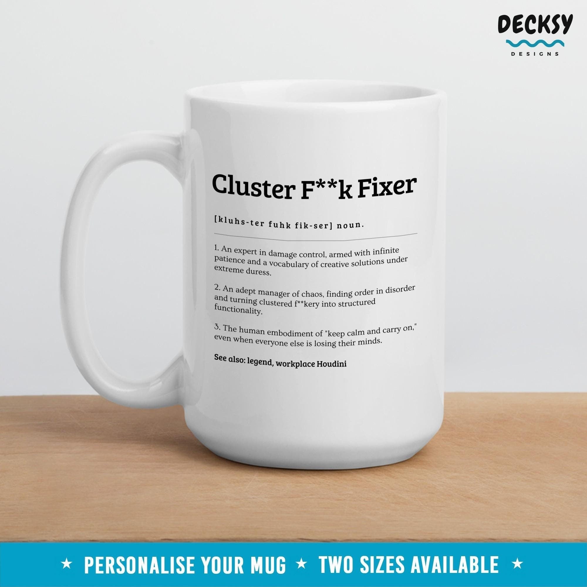 Funny Coworker Gift, Inappropriate Mug, Personalised Gift For Boss, HR Manager Mug, Custom Office Admin Mug Mugs by DecksyDesigns