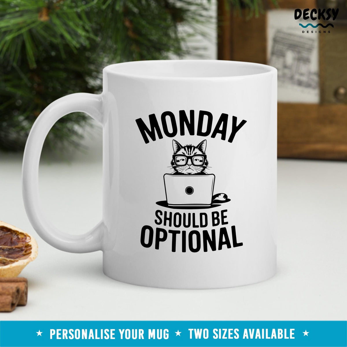 Funny Monday Mug, Custom Coffee Lover Gift For Coworker, Boss Gift Funny Mug, Work Bestie Gift, Colleague Coffee Mug, Funny Work Week Mug Mugs by DecksyDesigns