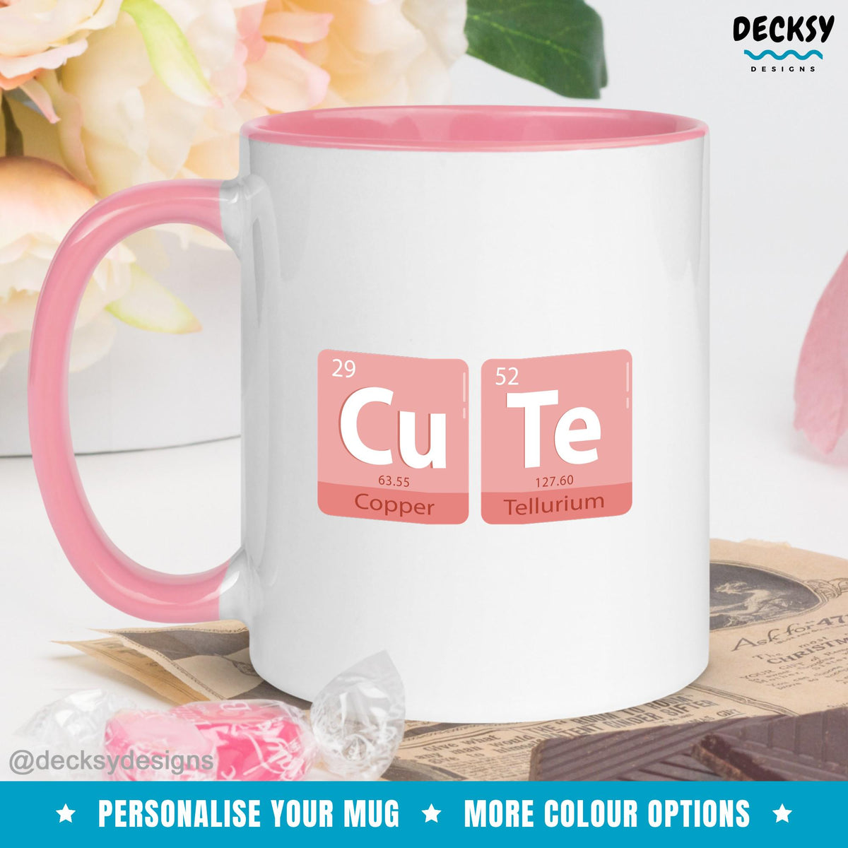Cute Chemistry Mug, Funny Science Mug, Gifts For Scientists, Custom Chemistry Mug, Personalized Mug, Periodic Table Gift, Chemistry Teacher Mugs by DecksyDesigns