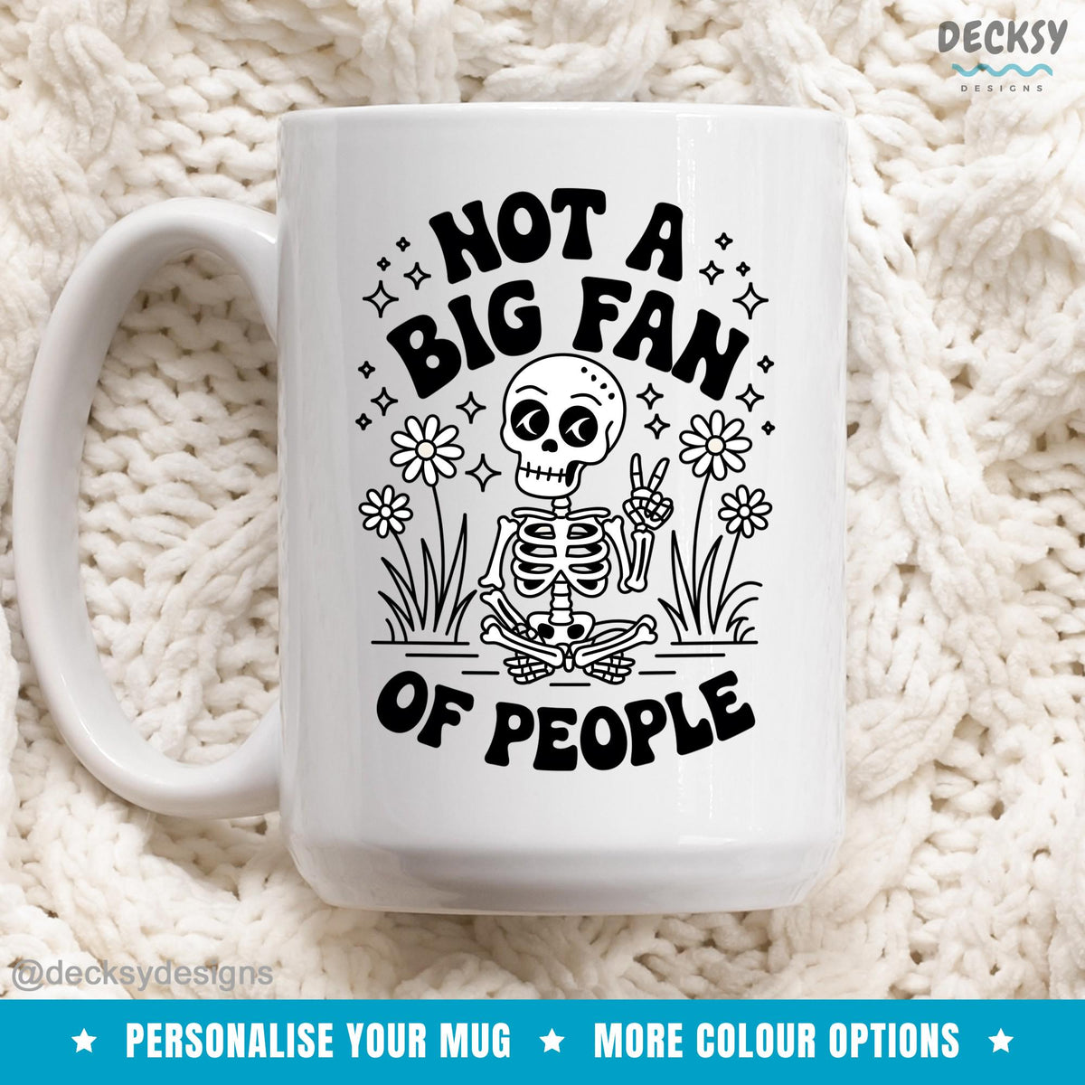 Introvert Mug, Funny Custom Office Employee Gift, Introverted Partner, Antisocial Mug, Coworker Birthday, Halloween Gift For Work Friend Mugs by DecksyDesigns
