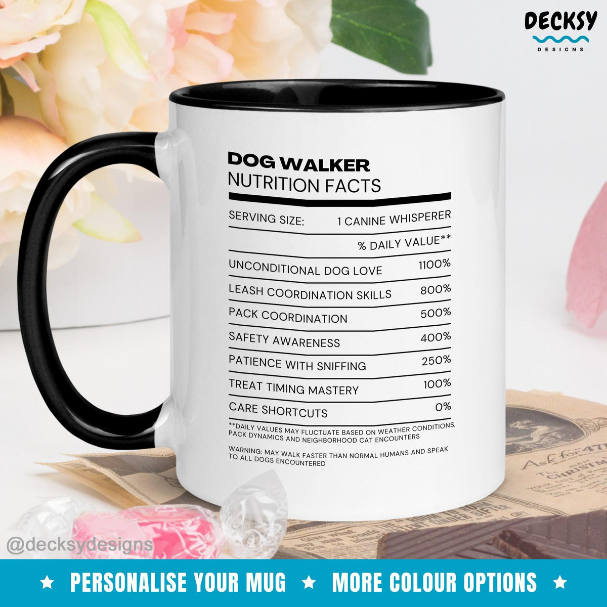 Dog Walker Mug, Custom Dog Walking Gift, Pet Sitter Mug, Gifts For Dog Lovers, Dog Mama Gift, Appreciation Gift Trainer, Dog Walker Gift Mugs by DecksyDesigns