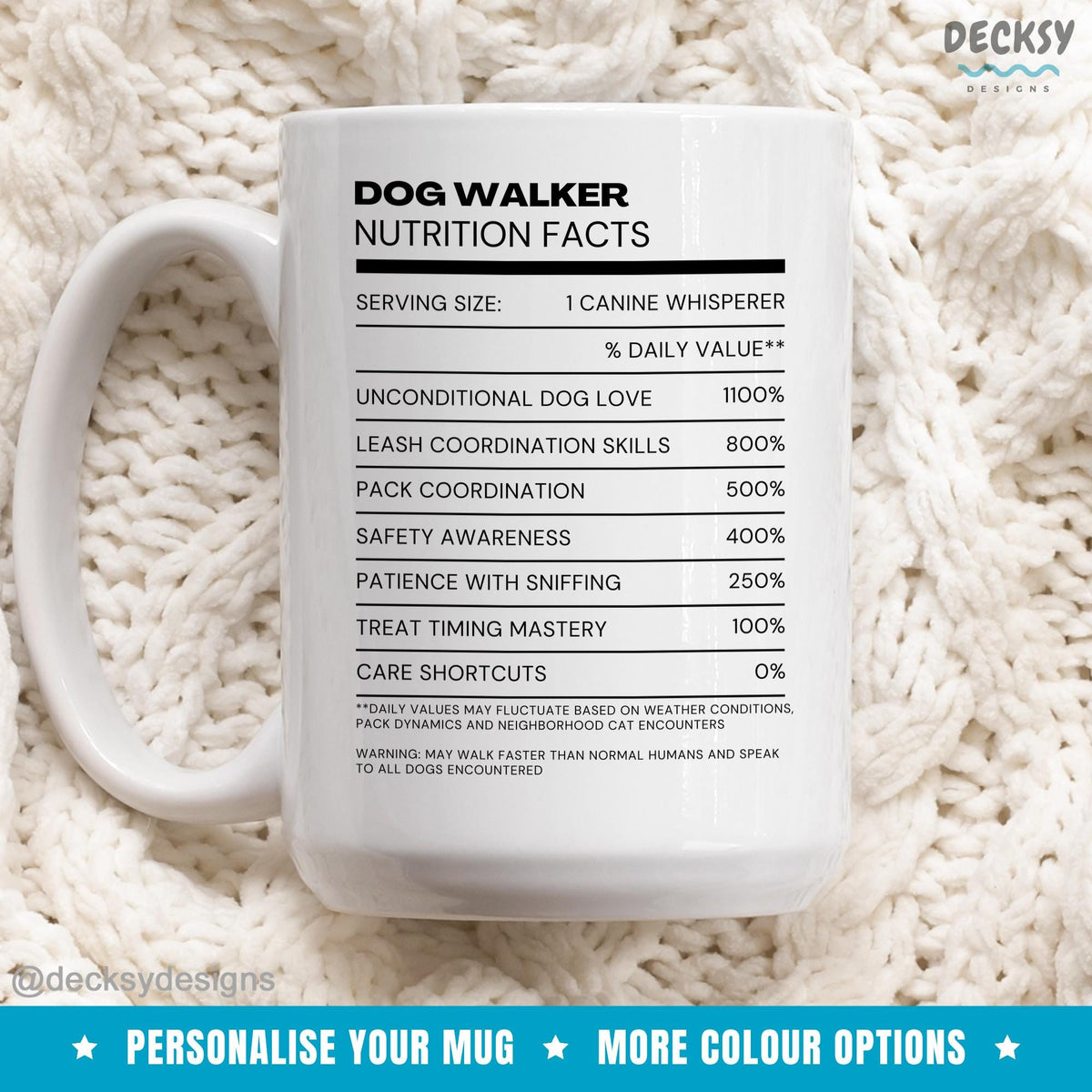 Dog Walker Mug, Custom Dog Walking Gift, Pet Sitter Mug, Gifts For Dog Lovers, Dog Mama Gift, Appreciation Gift Trainer, Dog Walker Gift Mugs by DecksyDesigns