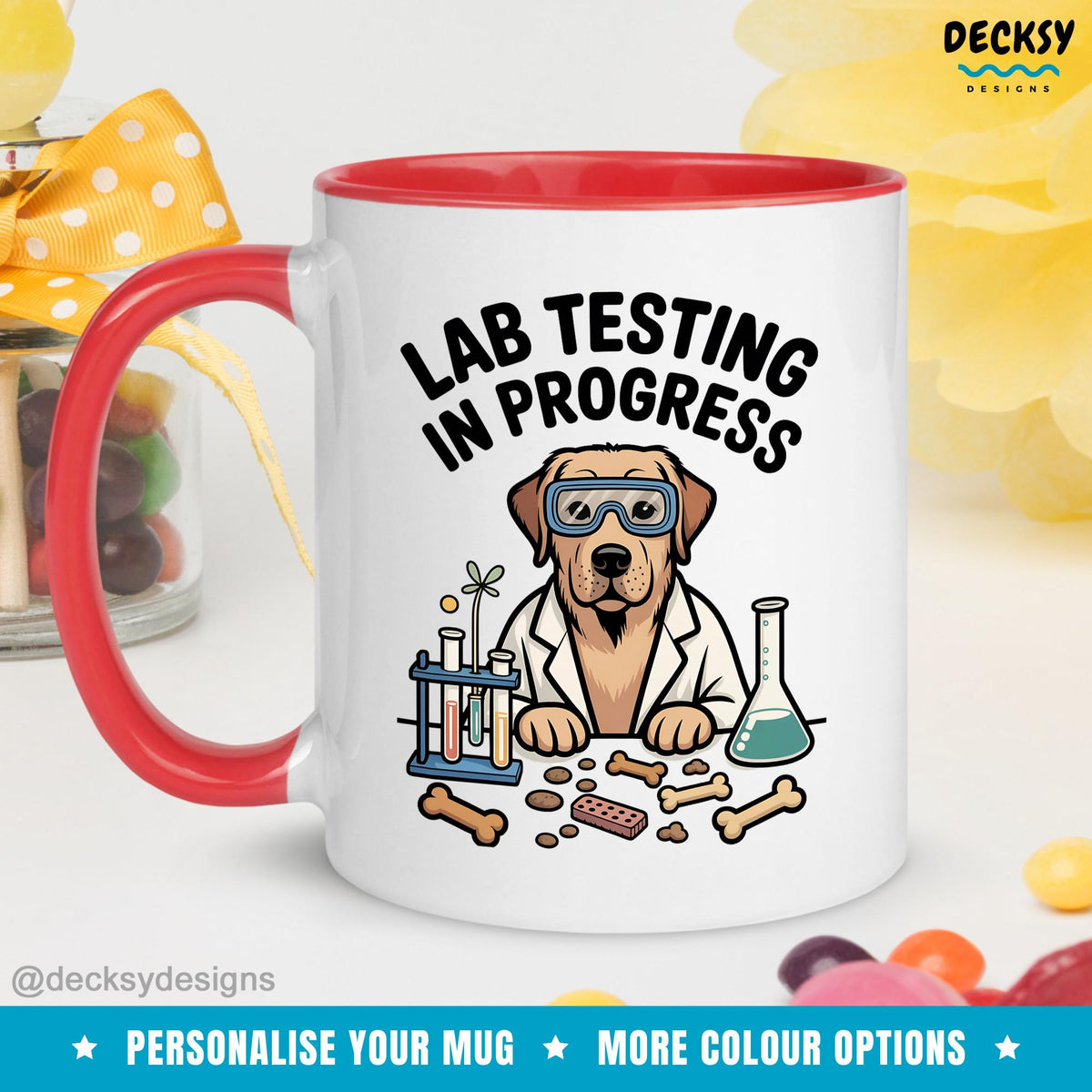 Personalized Labrador Coffee Mug - Dog Lover Gift Mugs by DecksyDesigns