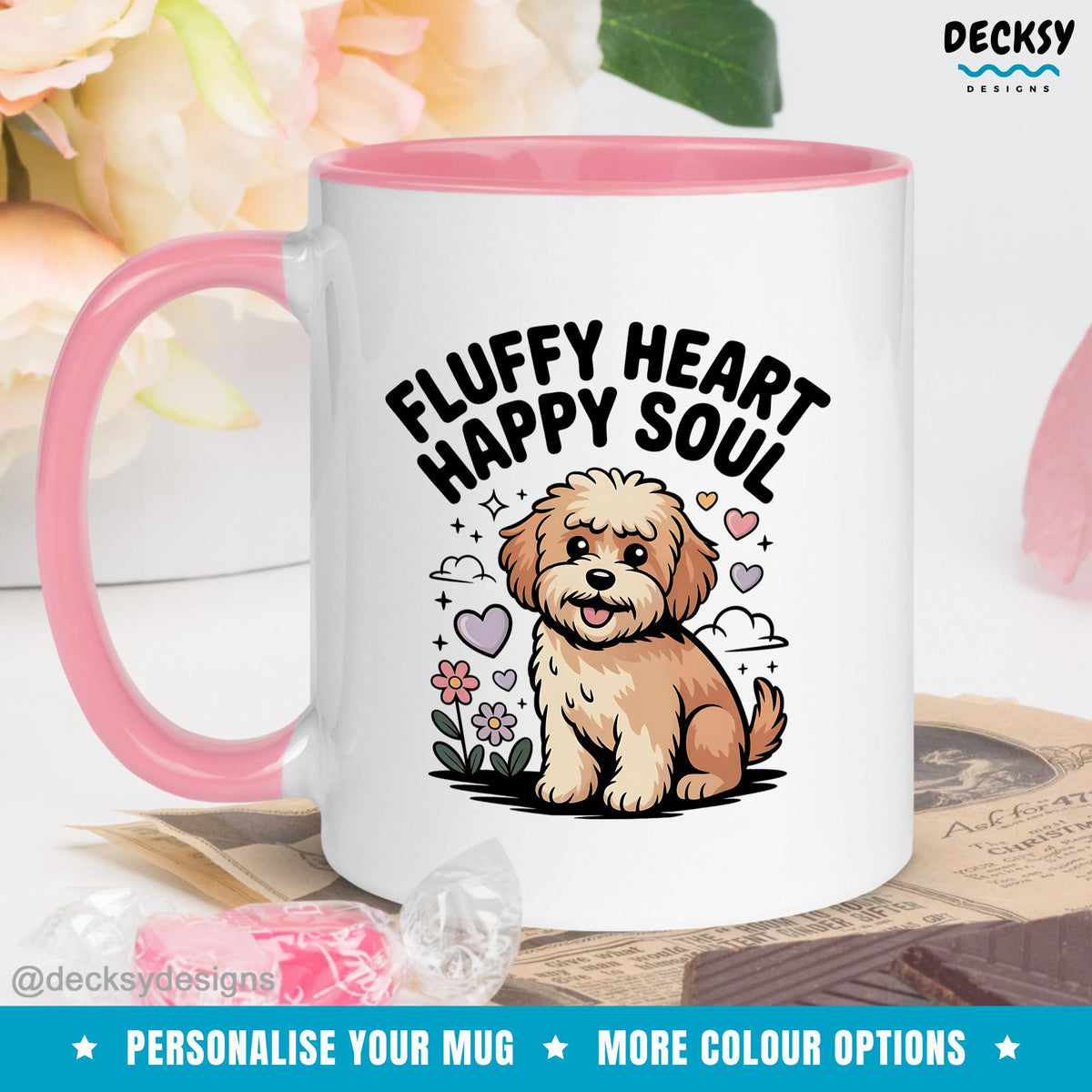 Cavapoo Mug, Gift Mug Cavoodle, Dog Lovers Gift Mug, Custom Dog Owner Mug, Personalised Dog Dad, Funny Dog Mum Gift, Poodle Mix Gift Mug Mugs by DecksyDesigns