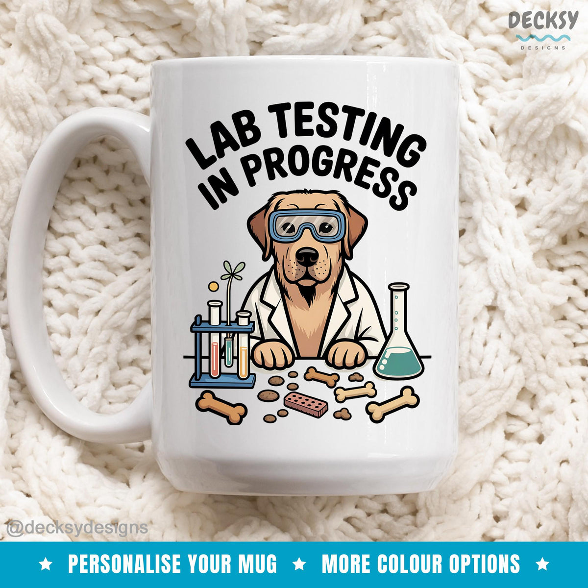 Personalized Labrador Coffee Mug - Dog Lover Gift Mugs by DecksyDesigns