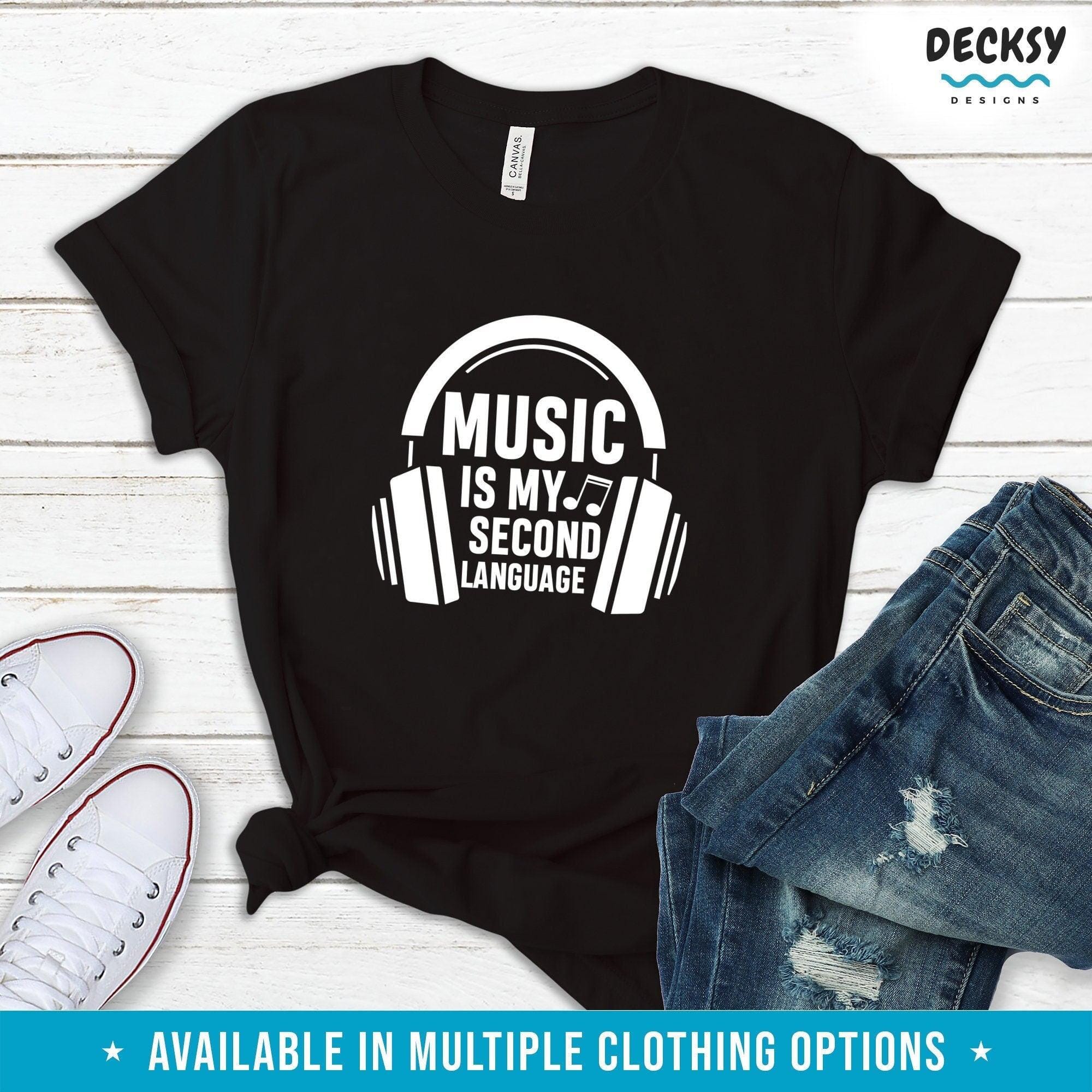Music Lover Shirt, Musician Gift-Clothing:Gender-Neutral Adult Clothing:Tops & Tees:T-shirts:Graphic Tees-DecksyDesigns