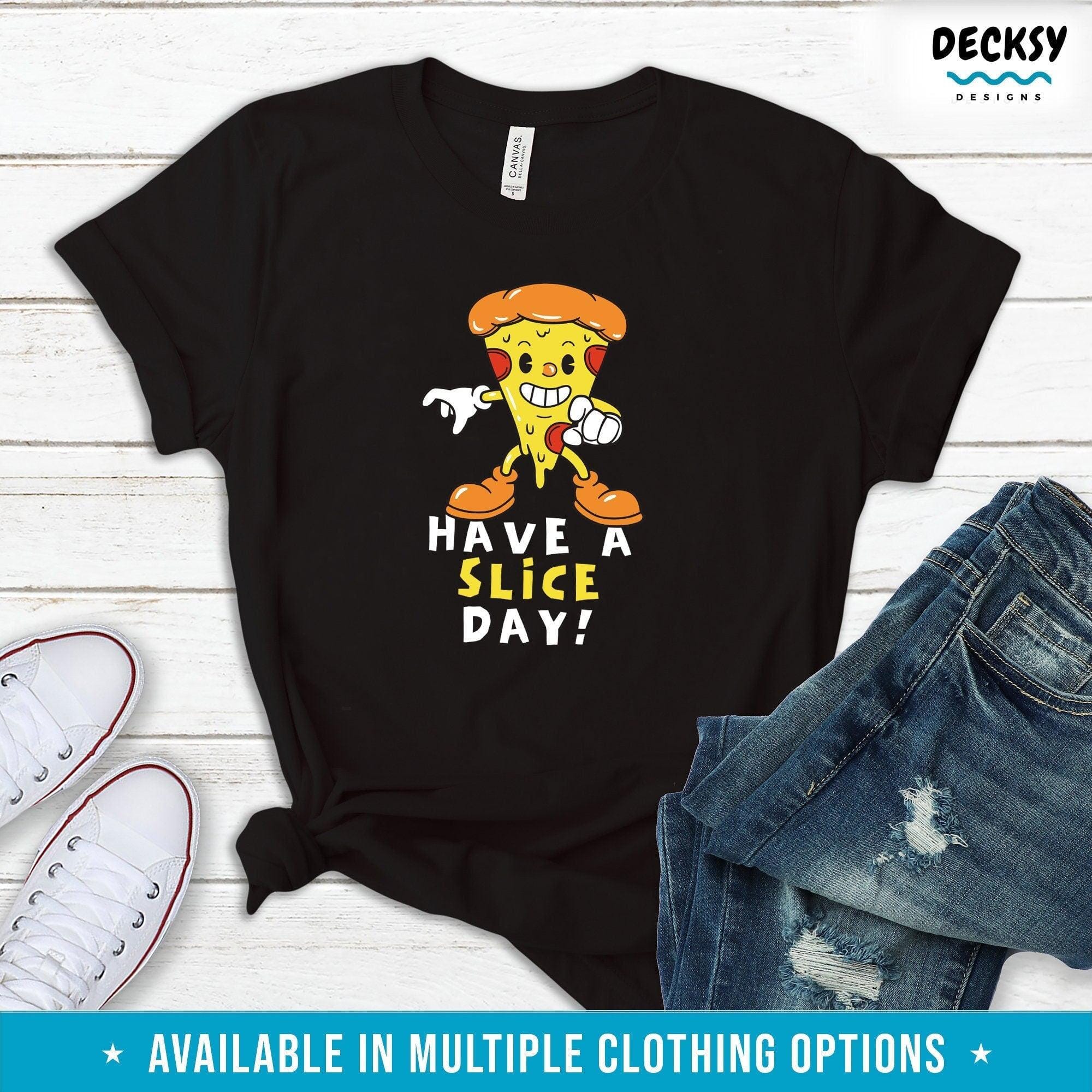 Pizza Slice Shirt, Gift For Pizza Lover-Clothing:Gender-Neutral Adult Clothing:Tops & Tees:T-shirts:Graphic Tees-DecksyDesigns