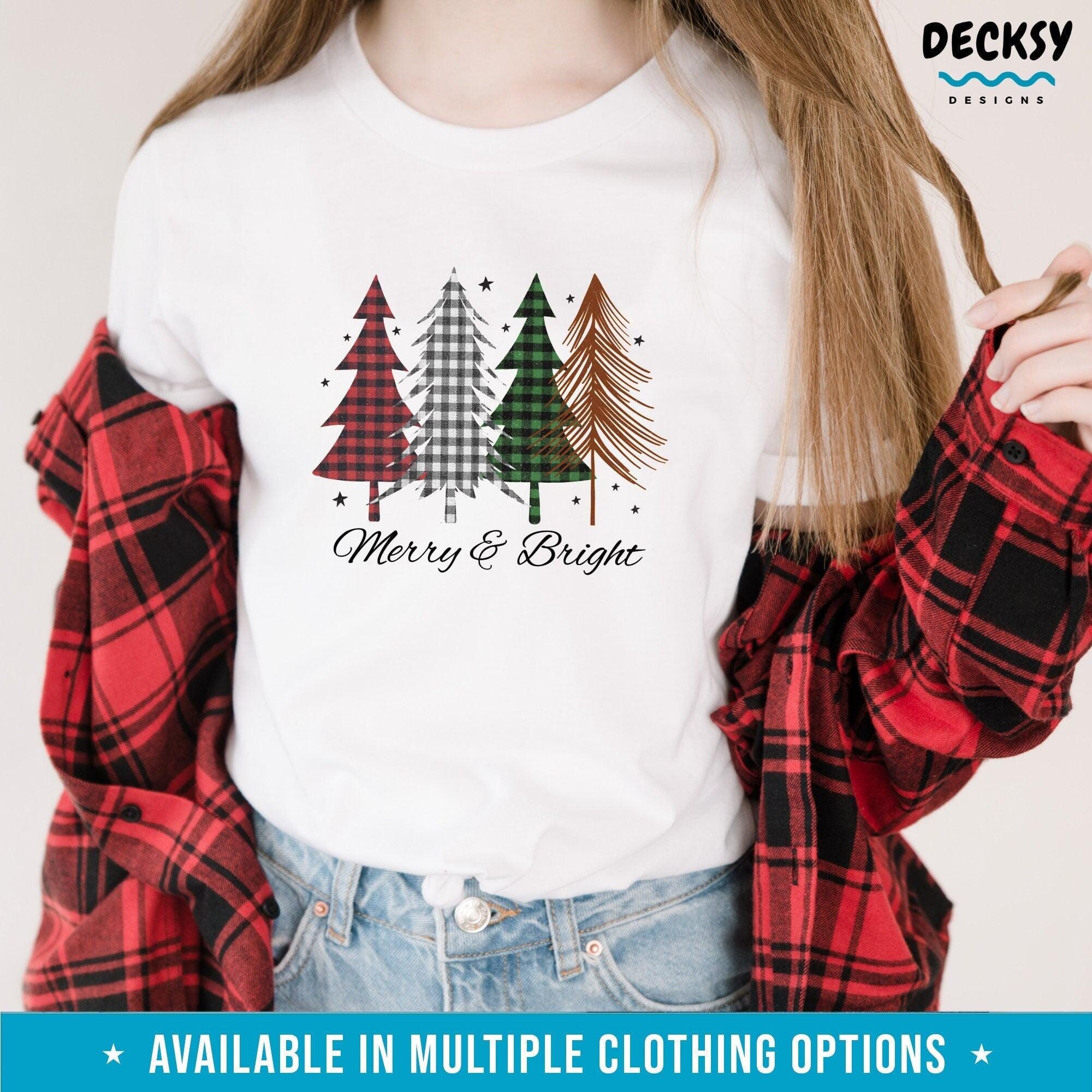 Merry & Bright Christmas Trees T-Shirt