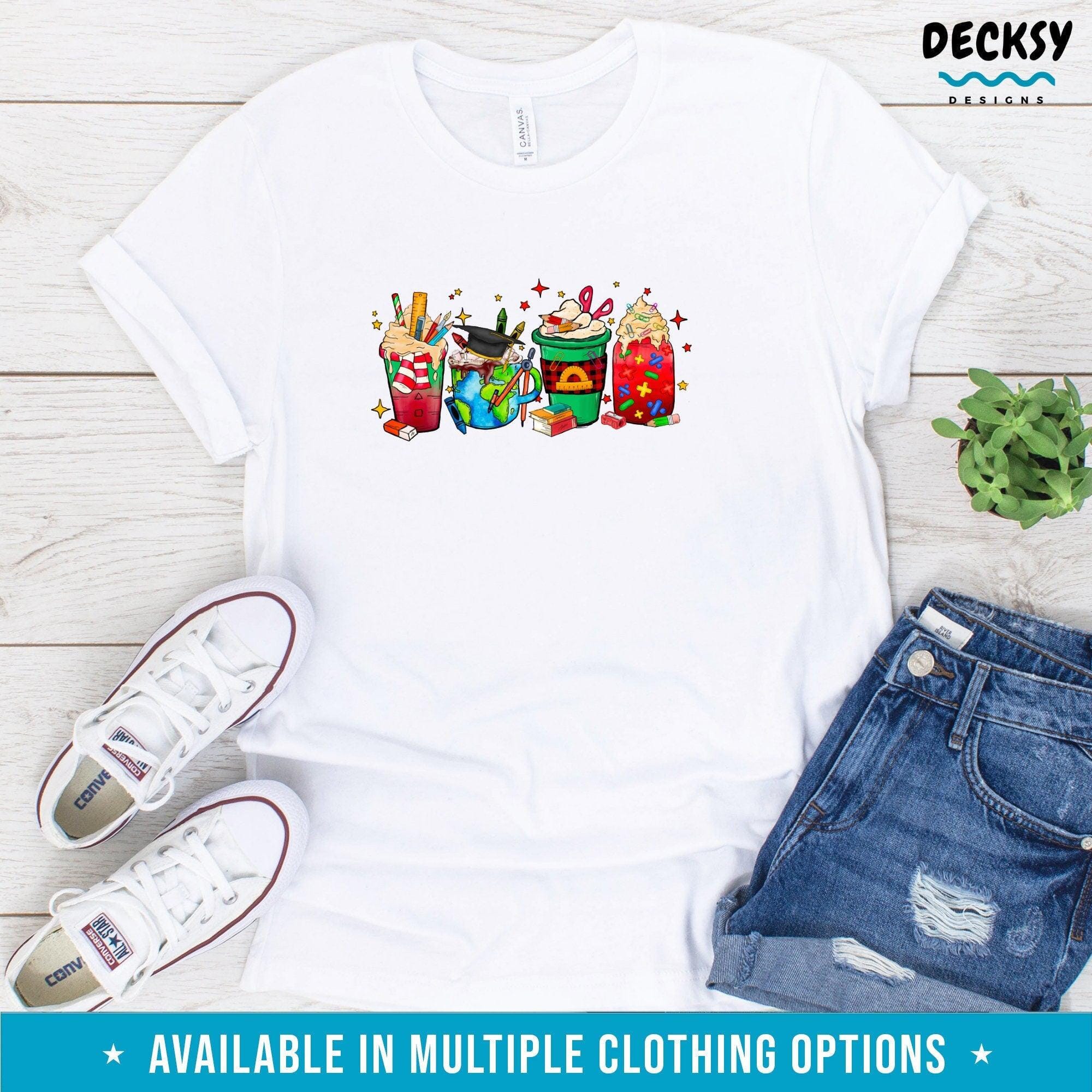 Teacher Christmas Shirt, Gift for School Teacher-Clothing:Gender-Neutral Adult Clothing:Tops & Tees:T-shirts:Graphic Tees-DecksyDesigns