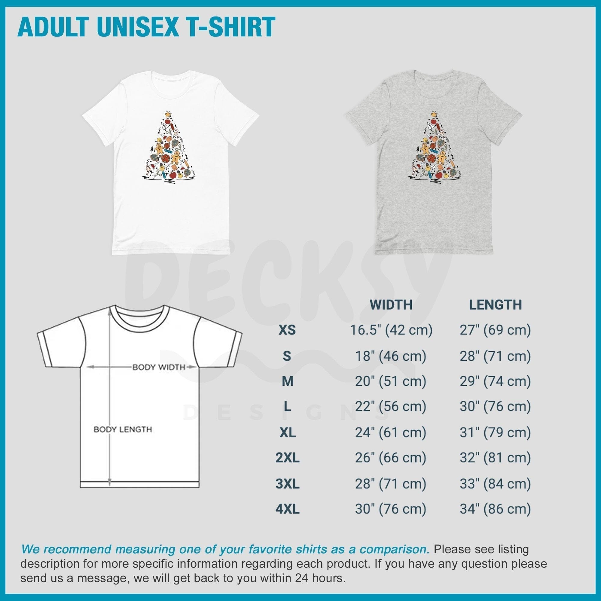 Teacher Christmas Tree Shirt, Gift for School Teacher-Clothing:Gender-Neutral Adult Clothing:Tops & Tees:T-shirts:Graphic Tees-DecksyDesigns