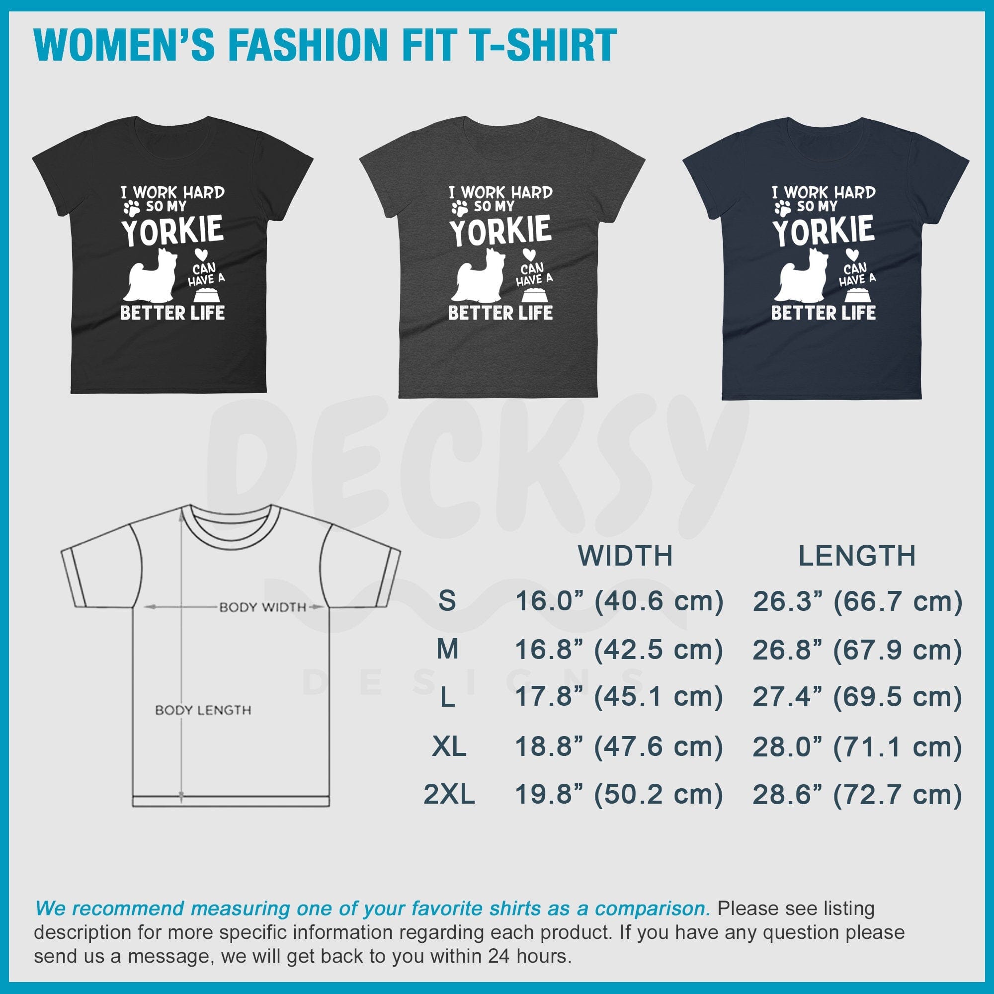 Yorkie Dog Lover Shirt, Yorkshire Terrier Gift-Clothing:Gender-Neutral Adult Clothing:Tops & Tees:T-shirts:Graphic Tees-DecksyDesigns