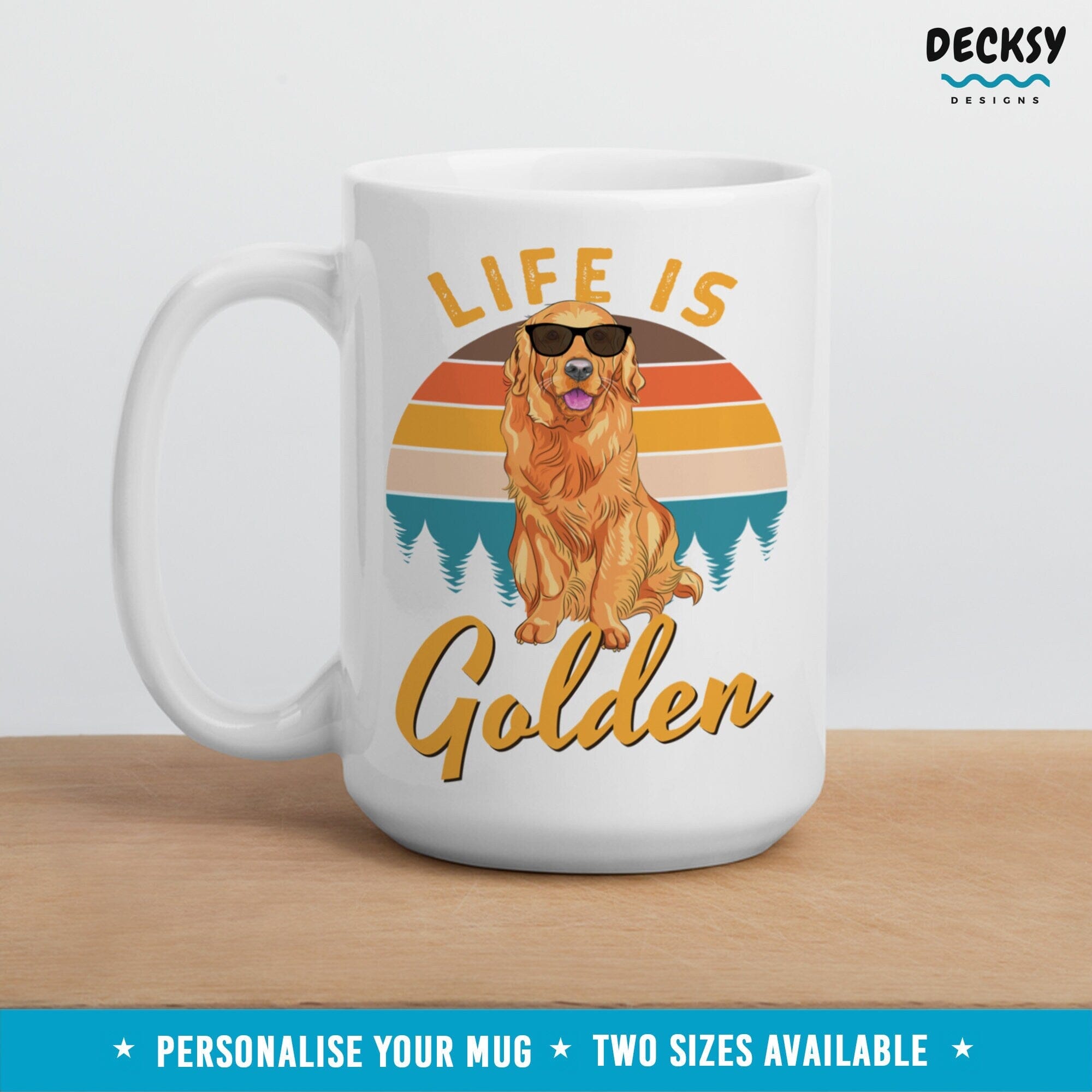Golden Retriever Cup, New Dog Owner Gift Home & Living:Kitchen & Dining:Drink & Barware:Drinkware:Mugs DecksyDesigns