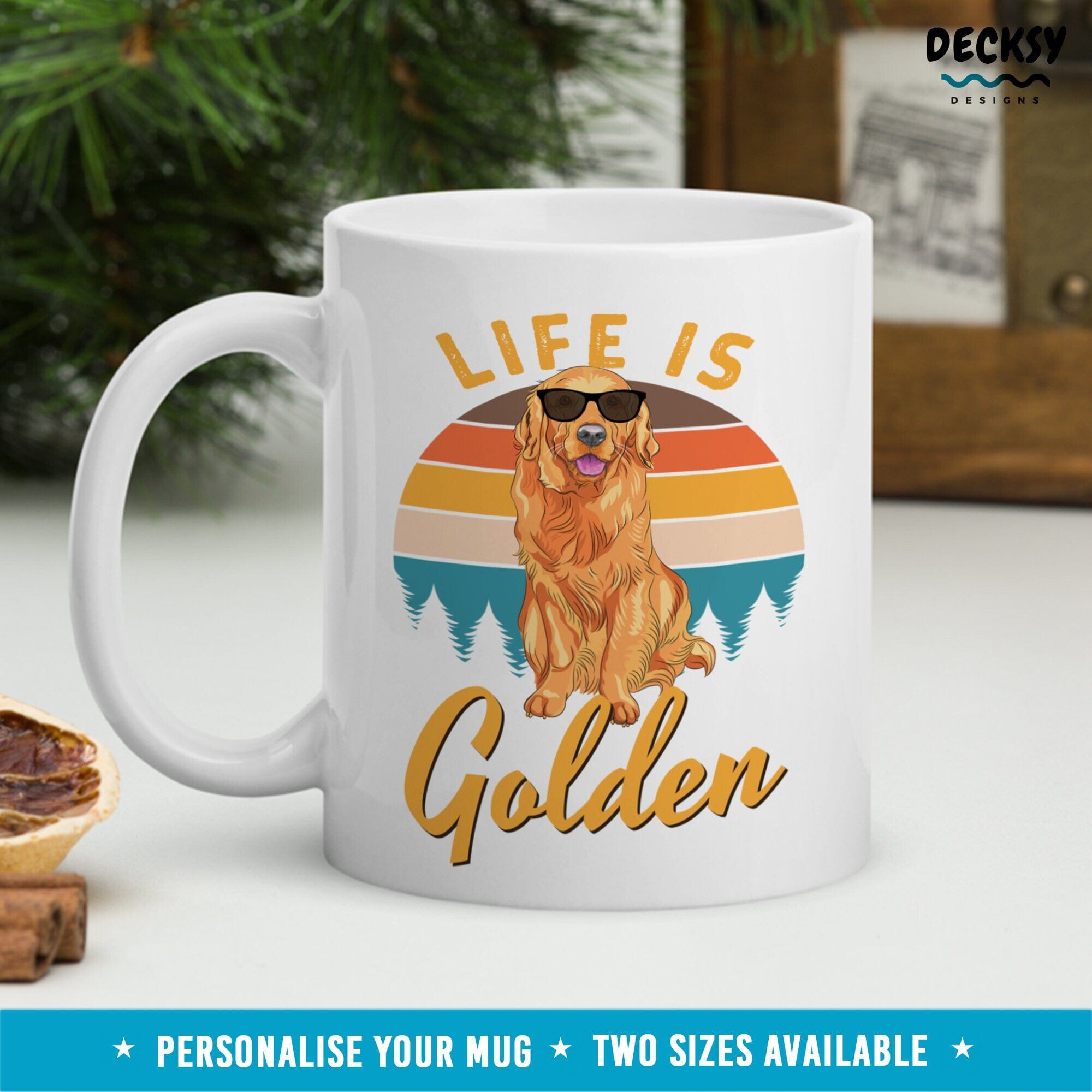 Golden Retriever Cup, New Dog Owner Gift Home & Living:Kitchen & Dining:Drink & Barware:Drinkware:Mugs DecksyDesigns