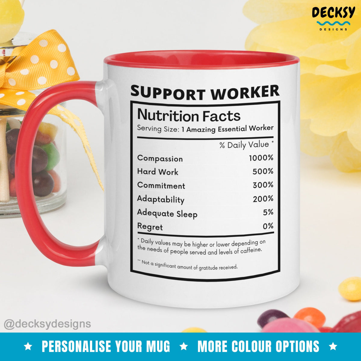 Support Worker Mug, Custom Thank You Gift For Support Worker, Case Worker Gift, Social Work Mug, PSW Appreciation Gift, Caregiver Gift Idea Mugs by DecksyDesigns