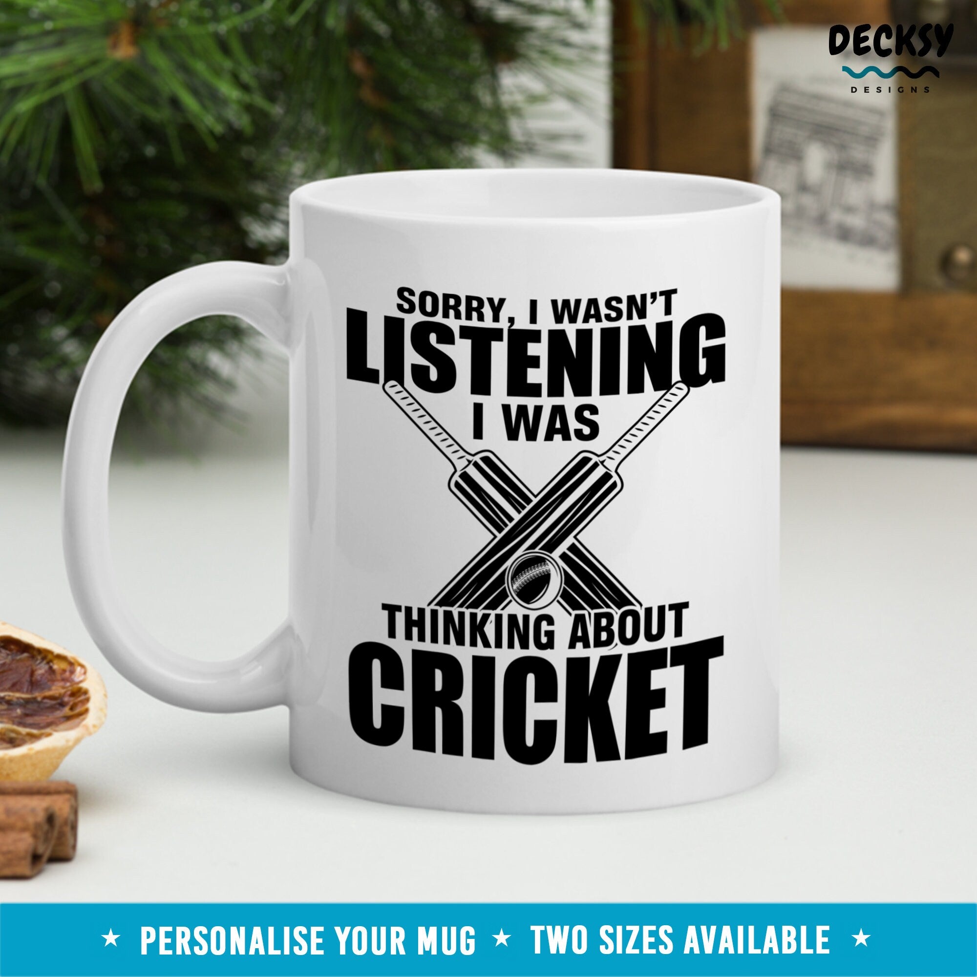 Custom Cricket Mug, Funny Gift For Cricketer, Cricket Fan Mug, Cricket Lover Gift Men, Cricket Player Gift, Personalised Cricket Gift Idea Mugs by DecksyDesigns
