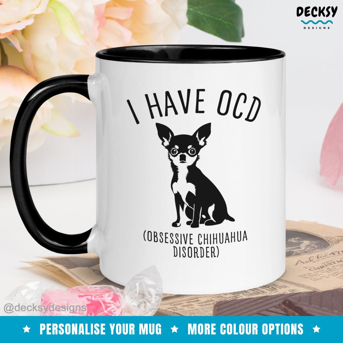 Chihuahua Mug, Custom Dog Lover Gift, New Dog Parent Cup