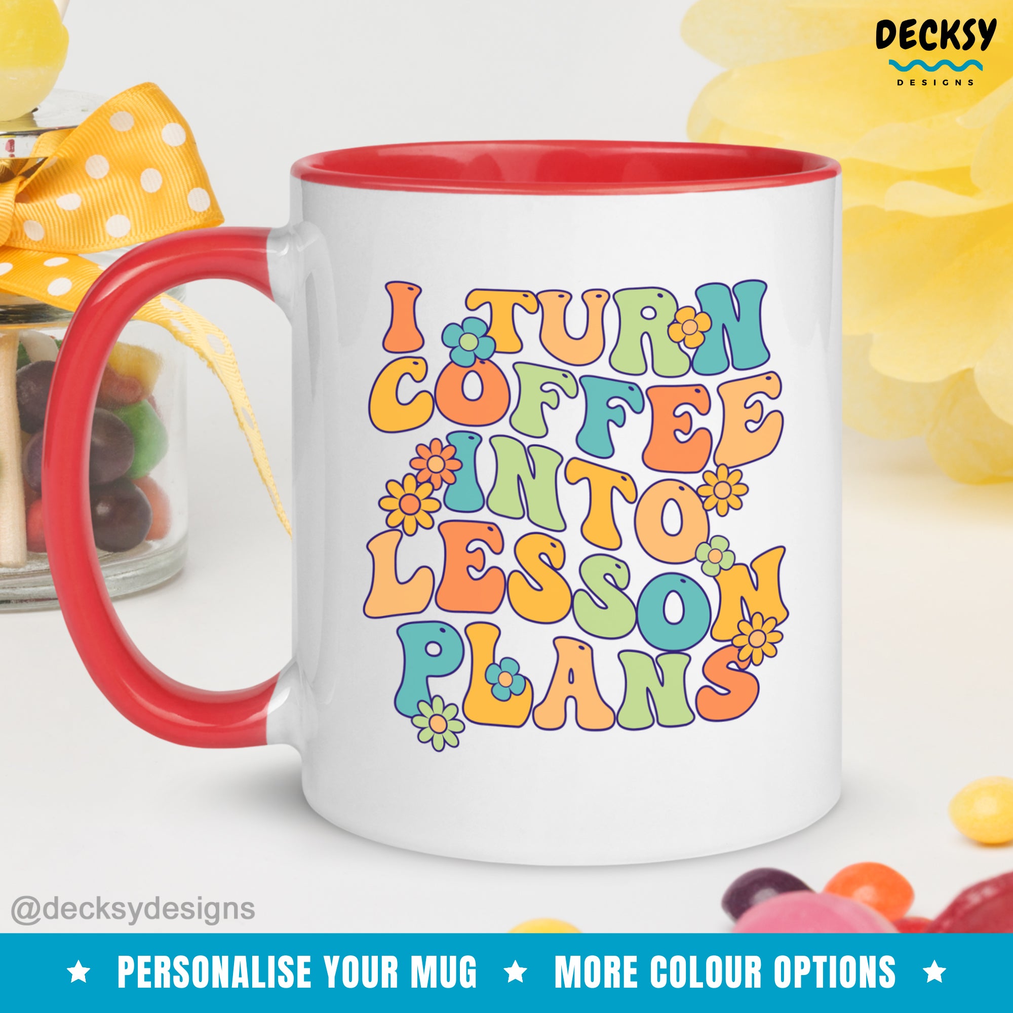 Funny Teacher Mug, Custom Teaching Life Gift