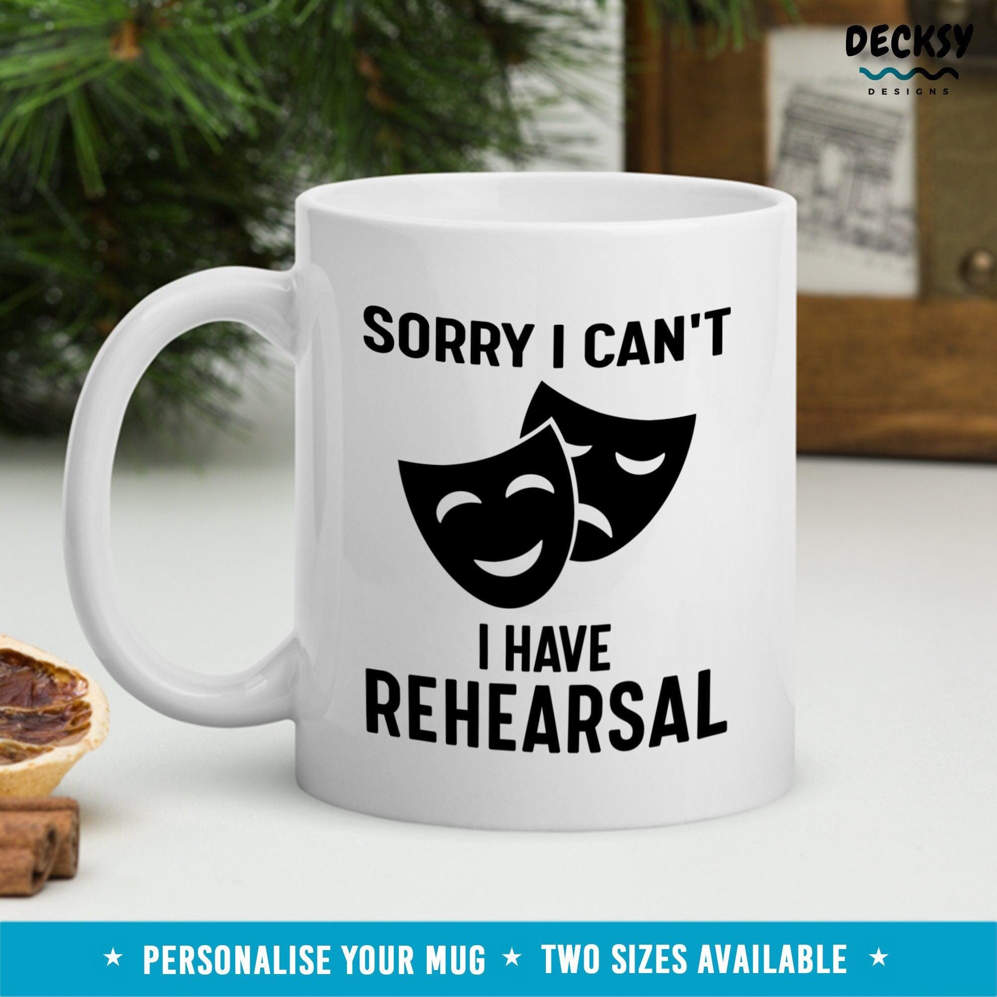 Acting Coffee Mug, Custom Gift For Actor-Home & Living:Kitchen & Dining:Drink & Barware:Drinkware:Mugs-DecksyDesigns-White Mug 11 oz-NO PERSONALISATION-DecksyDesigns