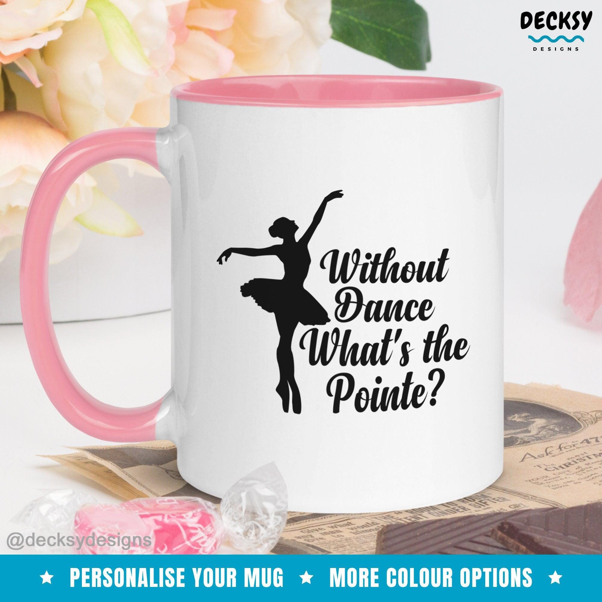 Ballet Dancer Mug, Ballerina Gift-Home & Living:Kitchen & Dining:Drink & Barware:Drinkware:Mugs-DecksyDesigns-White Mug 11 oz-NO PERSONALISATION-DecksyDesigns